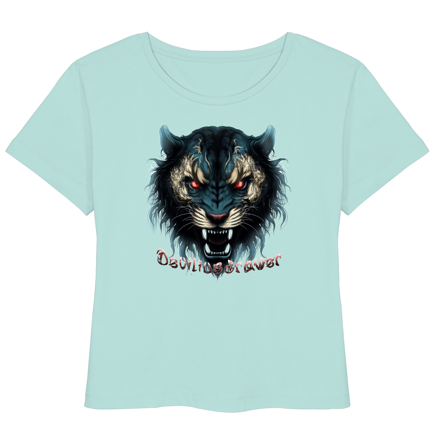 Deviliusdrawer Tigercat - Womens Organic Lightweight T-Shirt