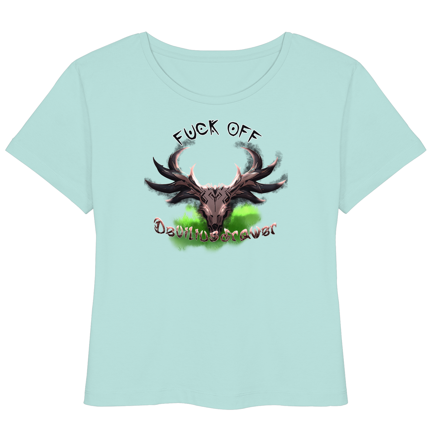 Deviliusdrawer Bad Deer - Womens Organic Lightweight T-Shirt