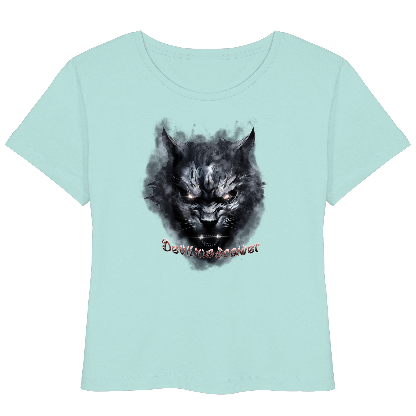 Deviliusdrawer Dark Beast Tiger  - Womens Organic Lightweight T-Shirt