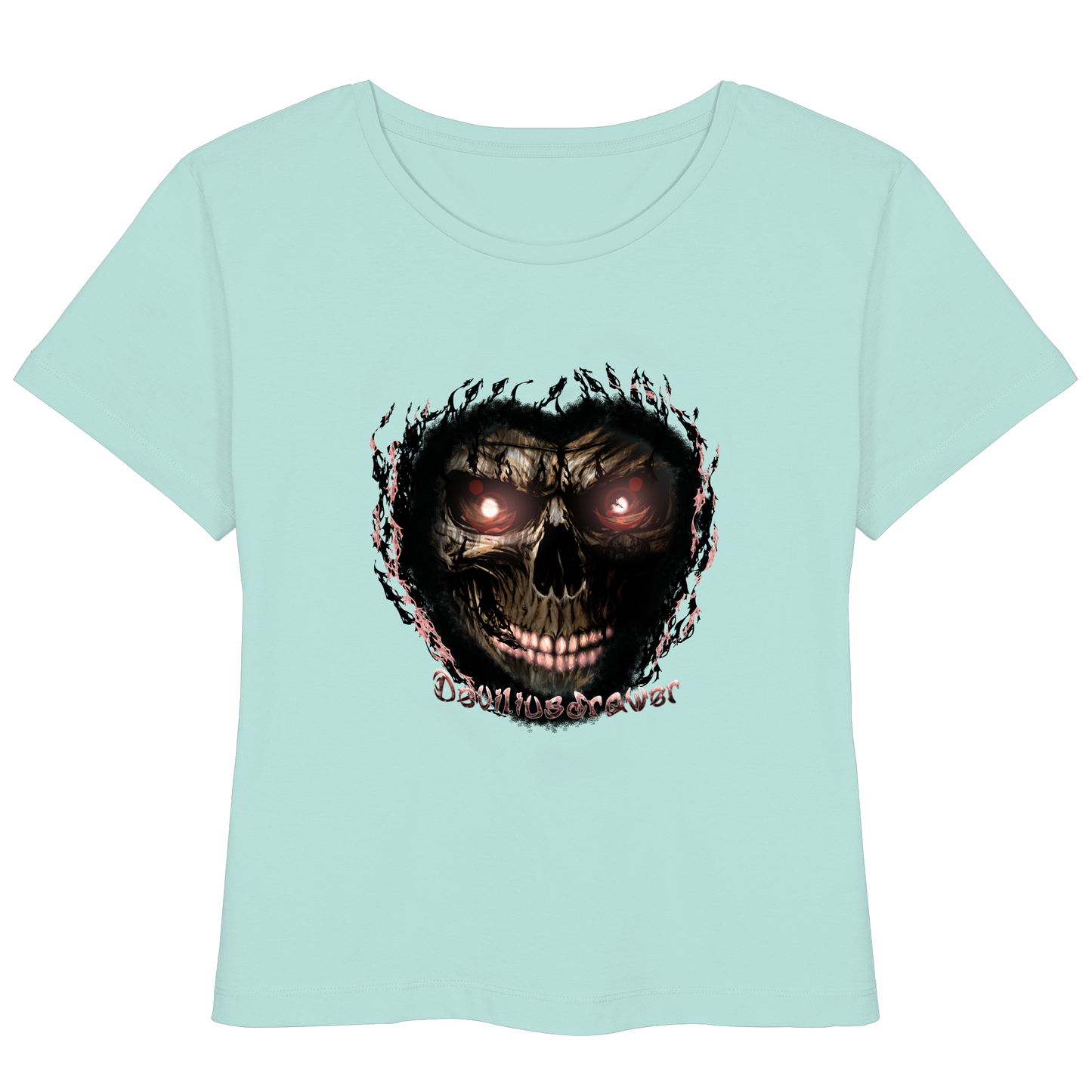 Deviliusdrawer Glow Skeleton - Womens Organic Lightweight T-Shirt