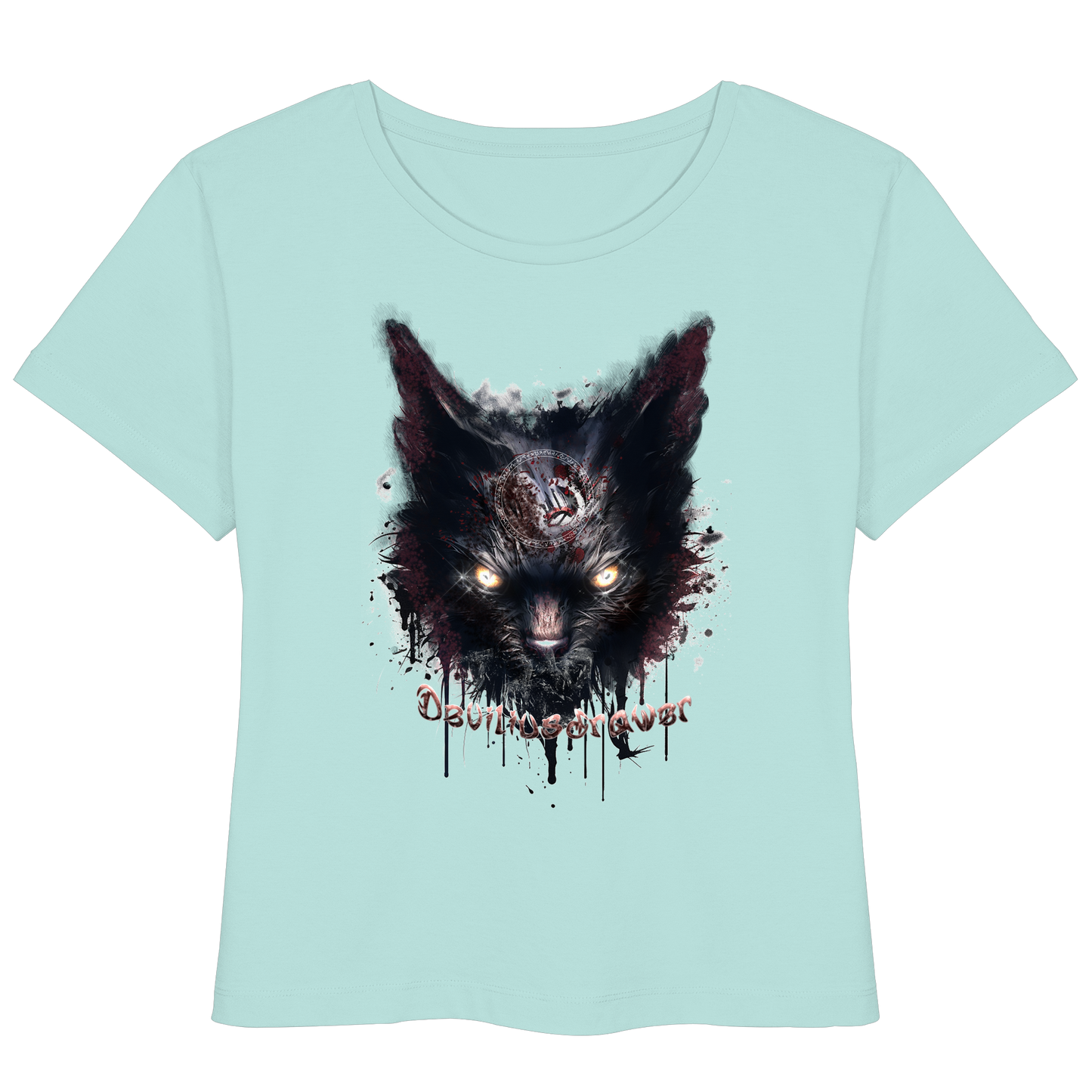 Deviliusdrawer Zombie Cat - Womens Organic Lightweight T-Shirt