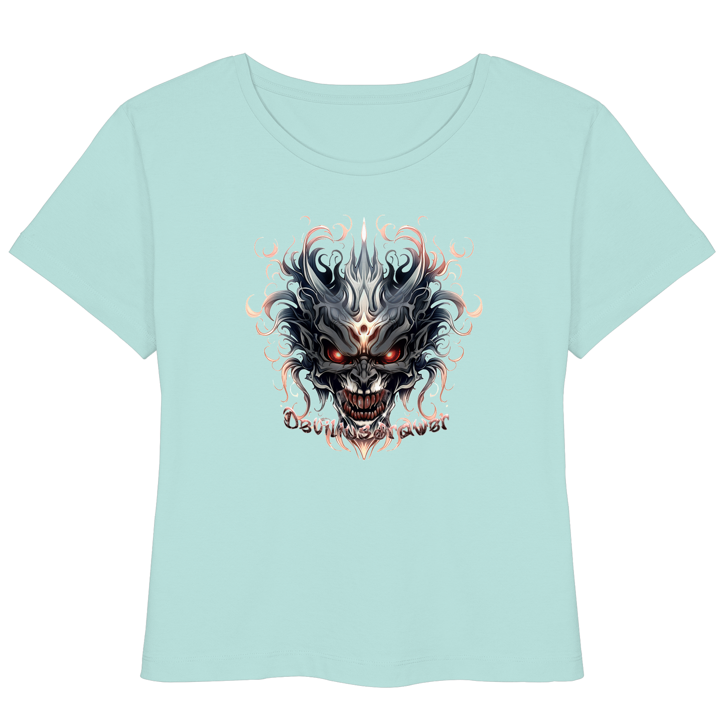 Deviliusdrawer Demon Mask - Womens Organic Lightweight T-Shirt