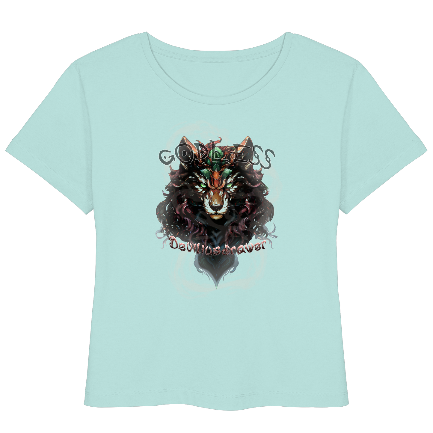 Deviliusdrawer Godless Wolf - Womens Organic Lightweight T-Shirt