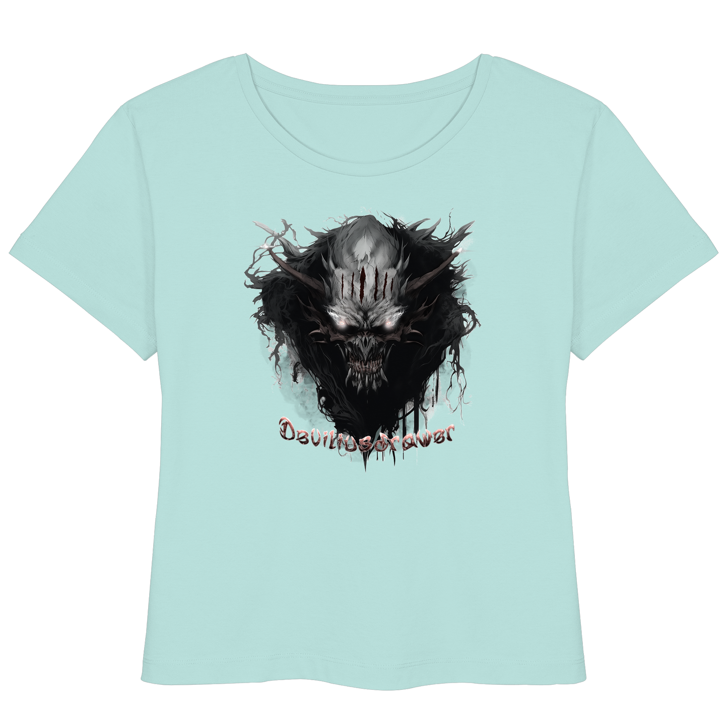 Deviliusdrawer Dark Smoke Demon - Womens Organic Lightweight T-Shirt