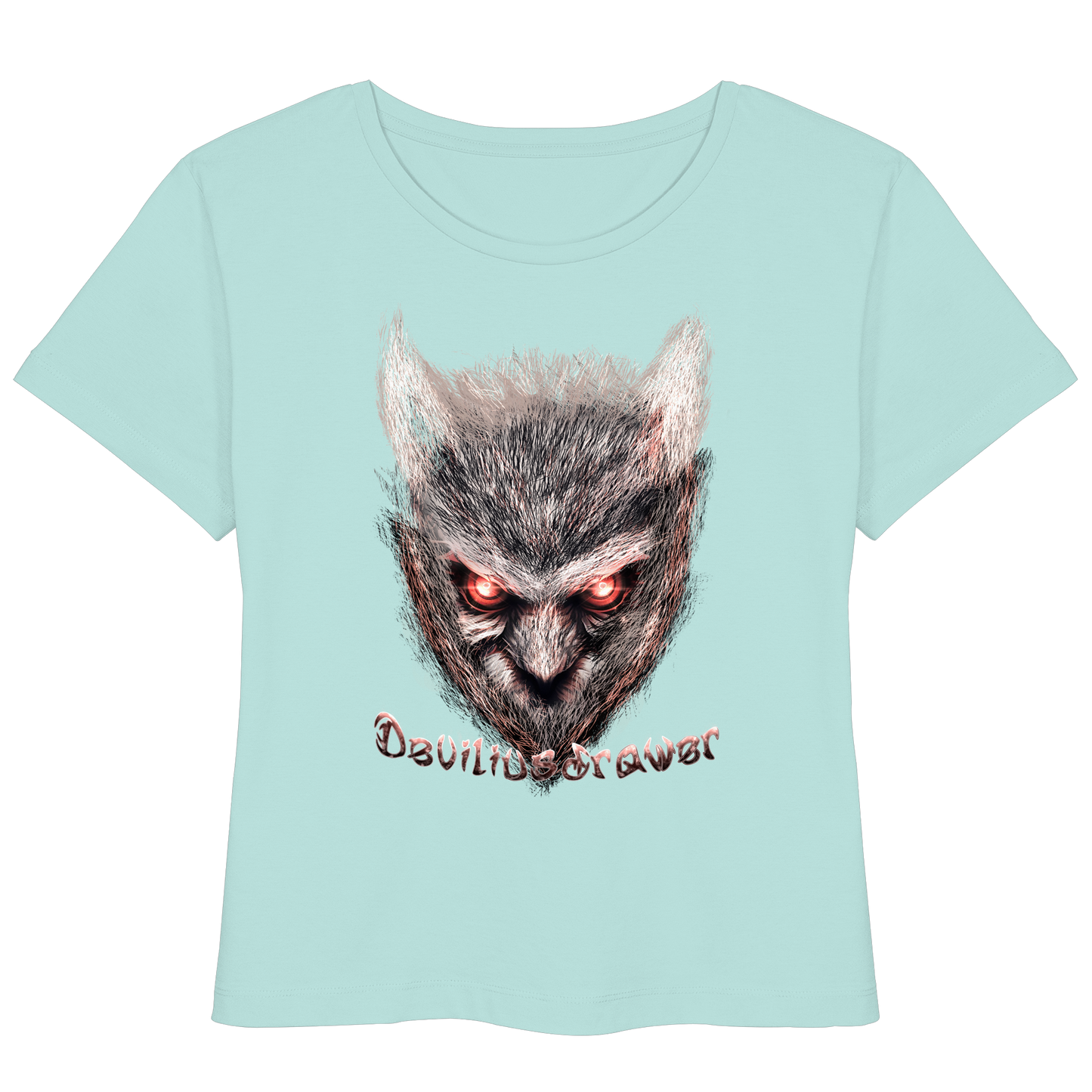 Deviliusdrawer Red Eyed Owl - Womens Organic Lightweight T-Shirt