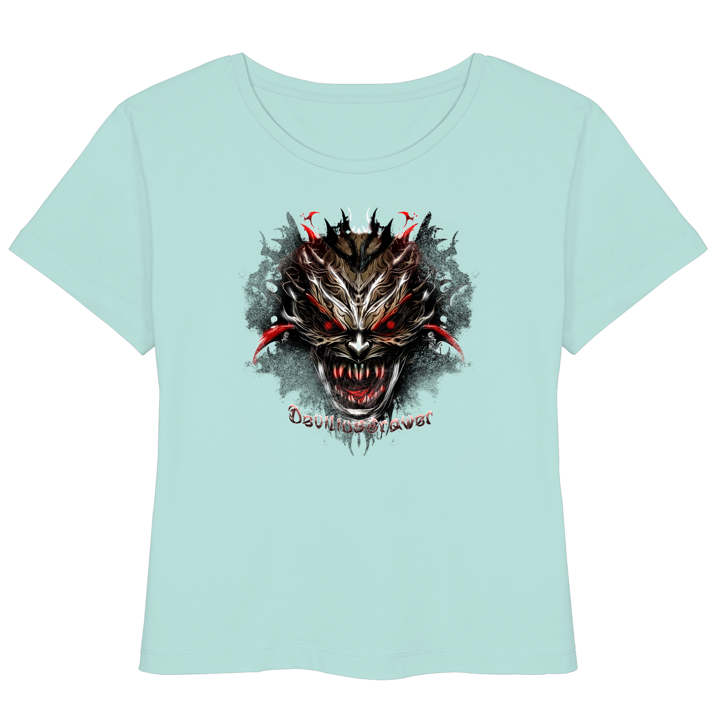Deviliusdrawer Dark Redeyed Devil - Womens Organic Lightweight T-Shirt
