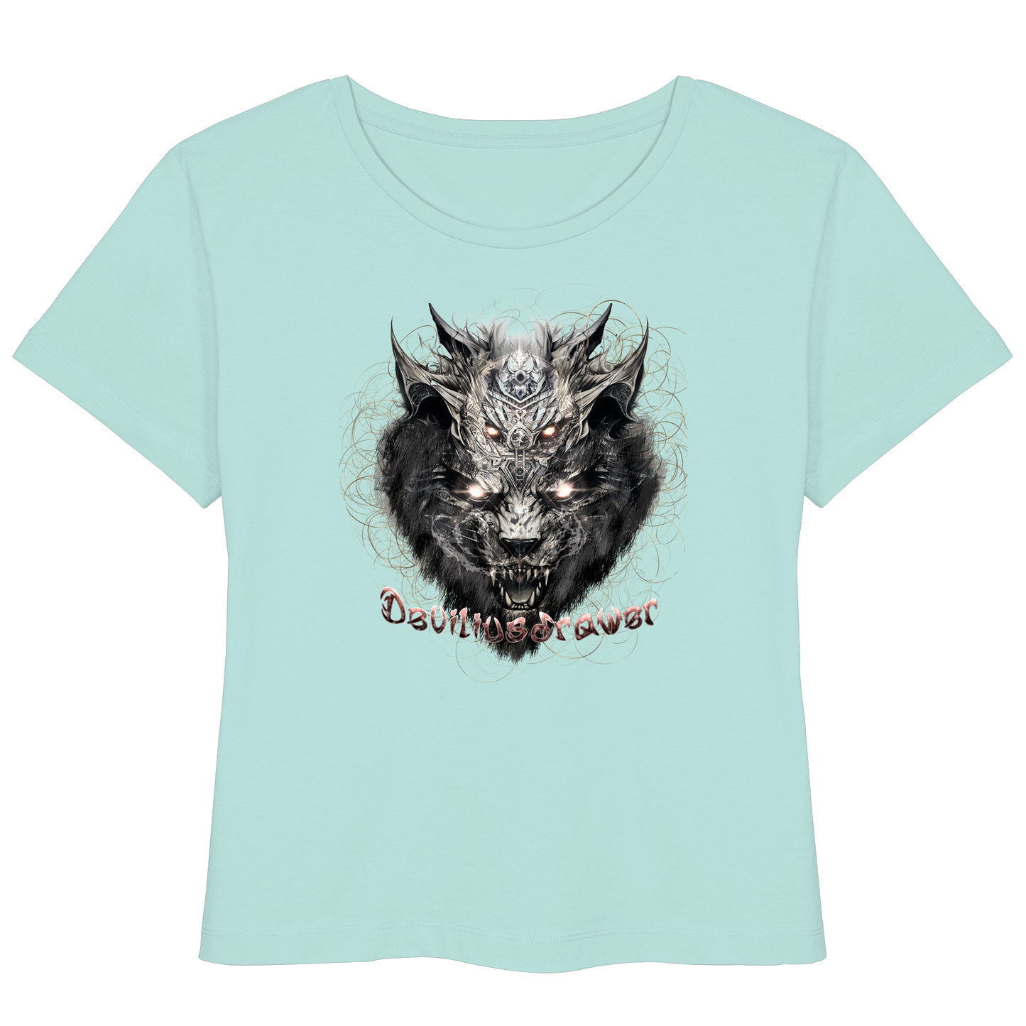 Deviliusdrawer Magical Beast Cat - Womens Organic Lightweight T-Shirt
