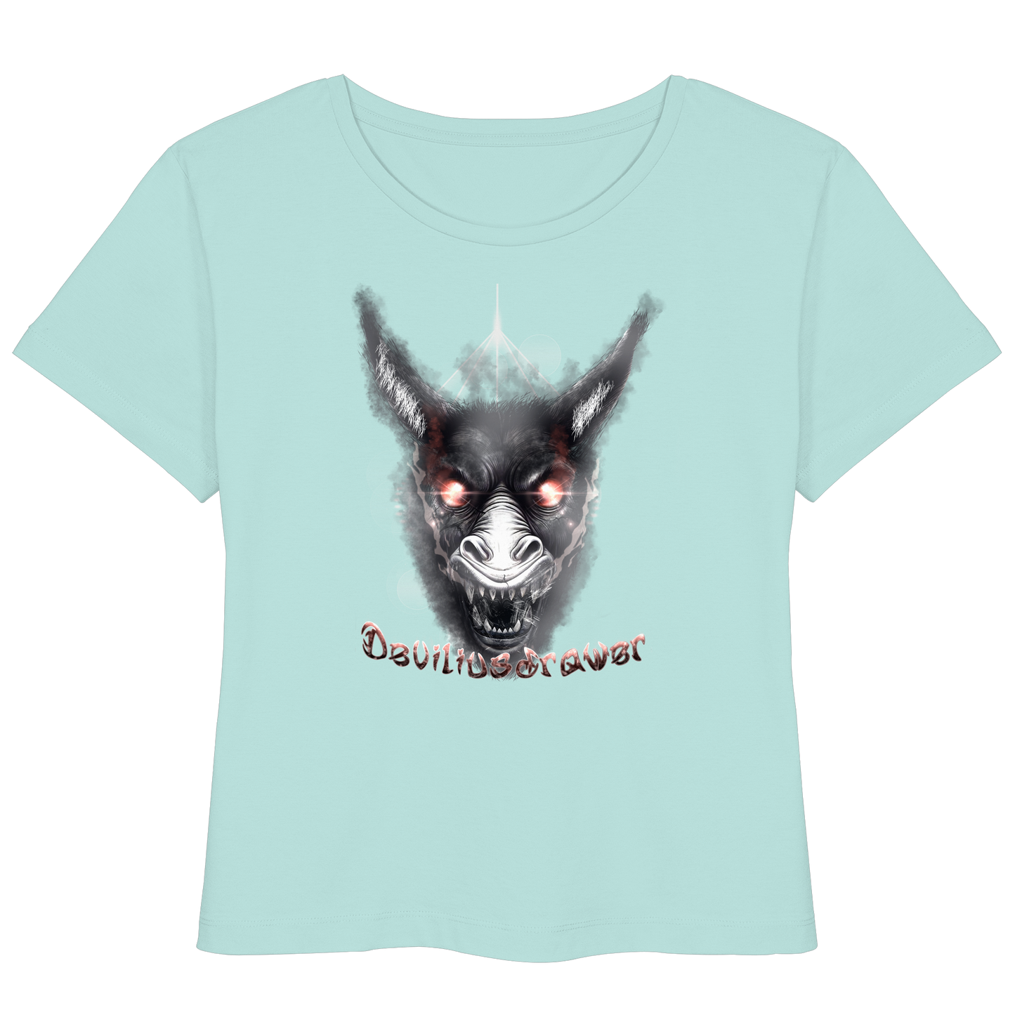 Deviliusdrawer Evil Donkey - Womens Organic Lightweight T-Shirt