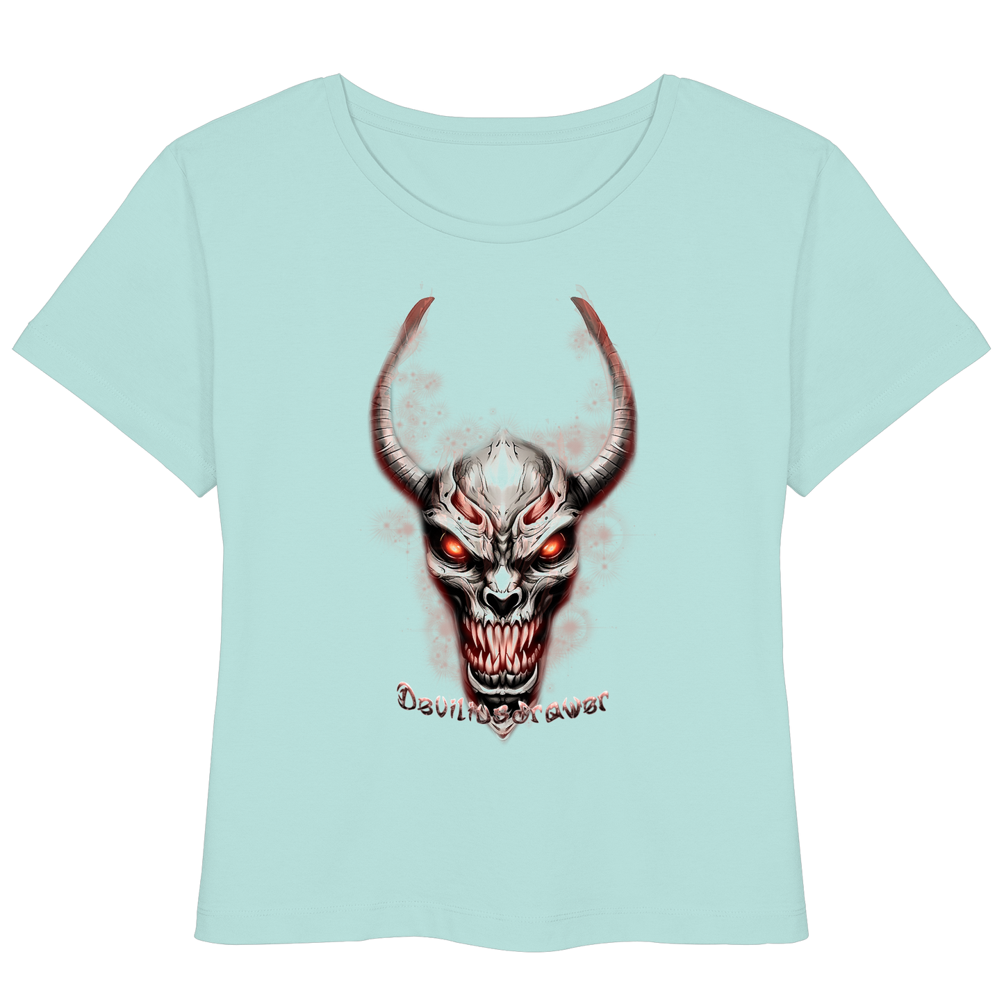Deviliusdrawer Red Eyed Skeleton - Womens Organic Lightweight T-Shirt