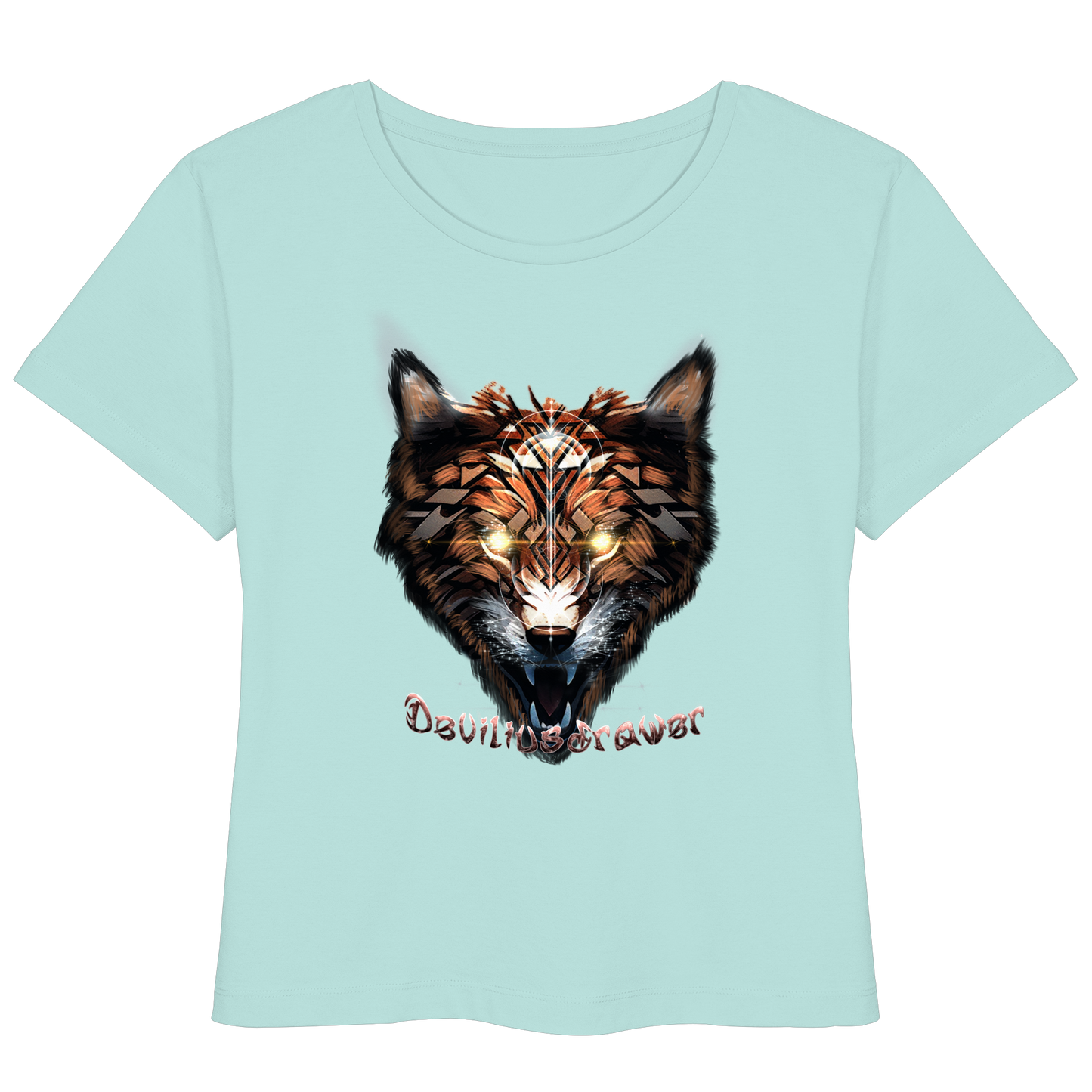 Deviliusdrawer Foxwolf - Womens Organic Lightweight T-Shirt