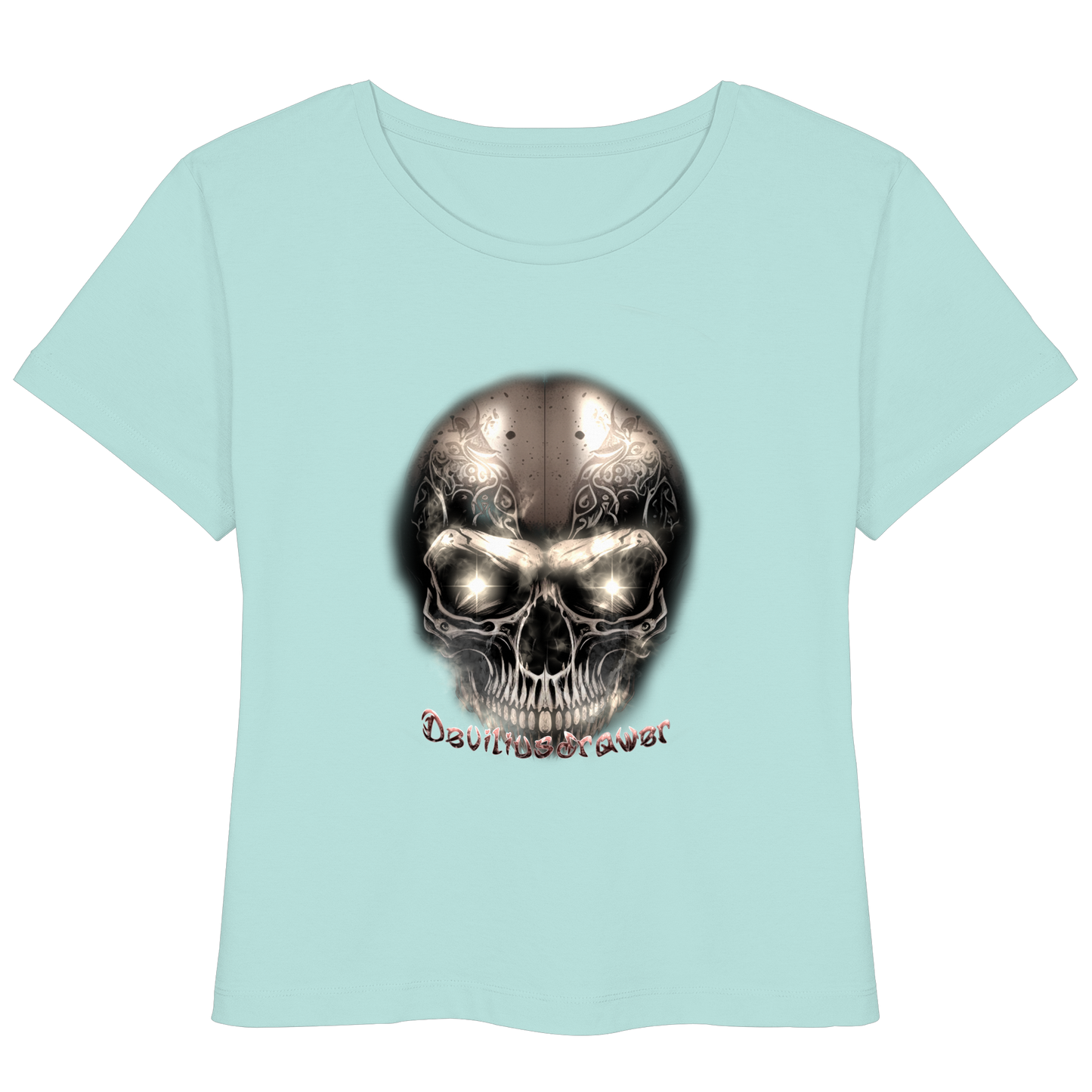 Deviliusdrawer Fire Skeleton Iron - Womens Organic Lightweight T-Shirt
