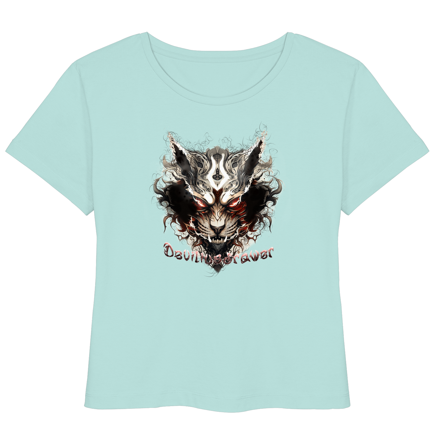 Deviliusdrawer Wild Hotcat  - Womens Organic Lightweight T-Shirt