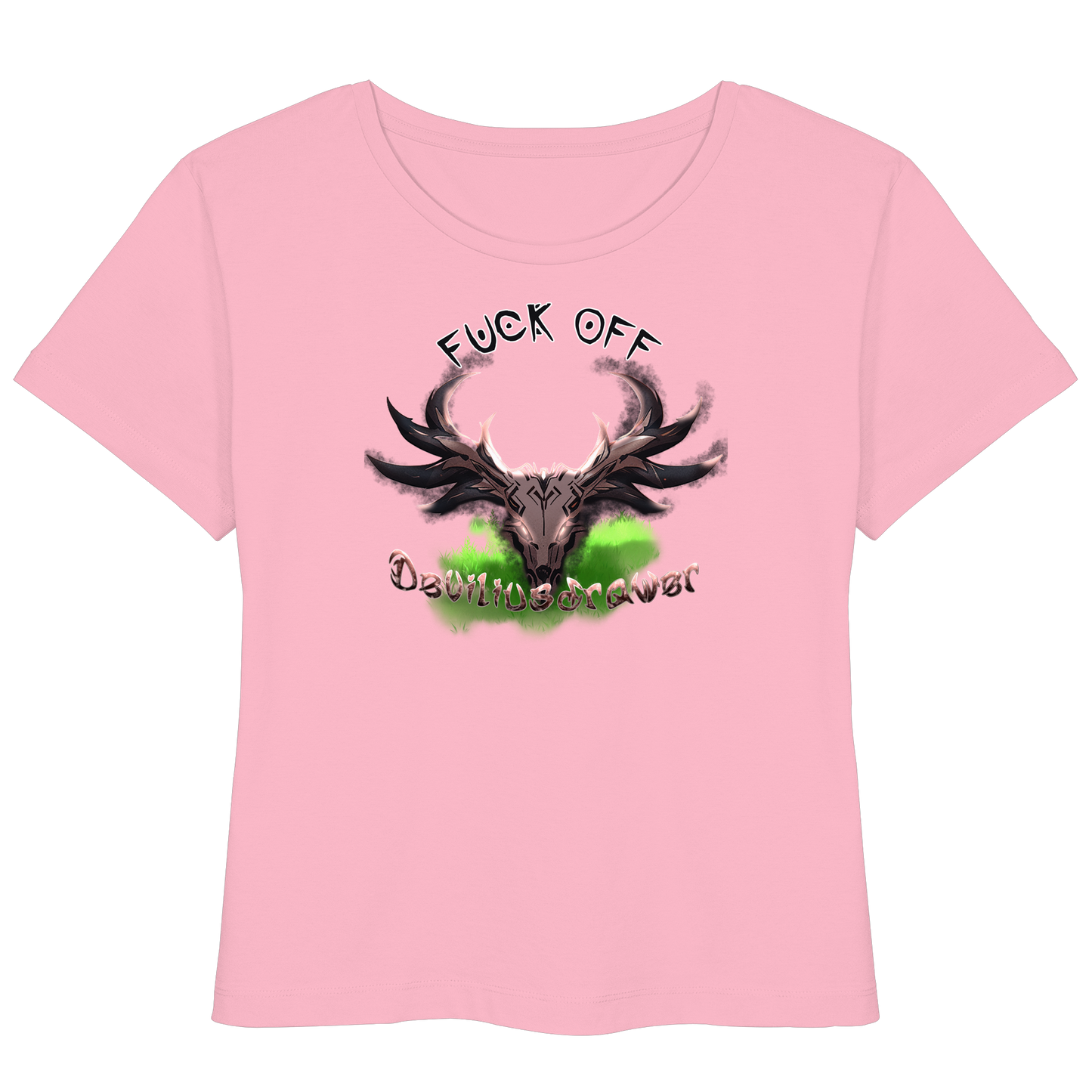 Deviliusdrawer Bad Deer - Womens Organic Lightweight T-Shirt