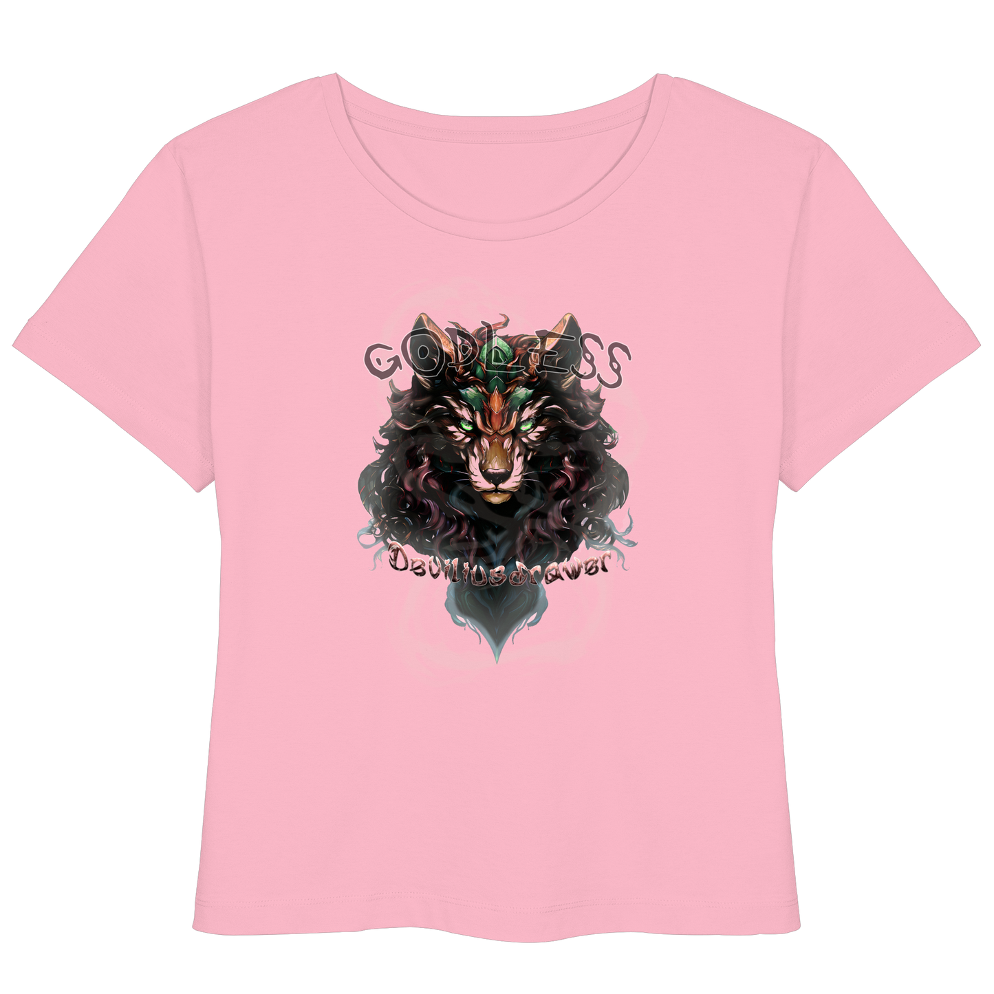 Deviliusdrawer Godless Wolf - Womens Organic Lightweight T-Shirt