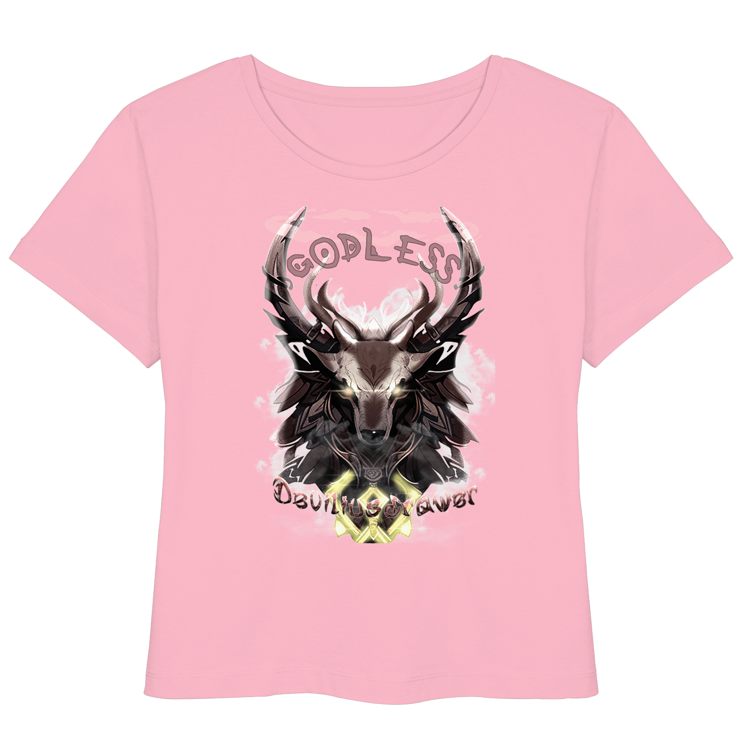 Deviliusdrawer Godless Deer - Womens Organic Lightweight T-Shirt