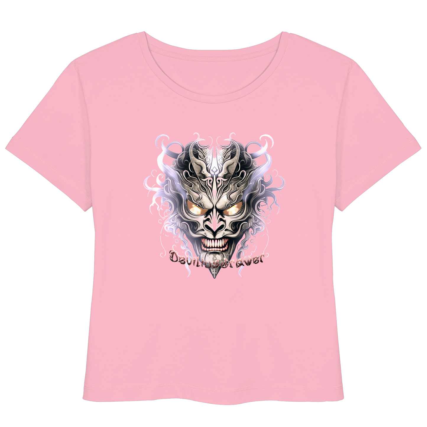 Deviliusdrawer Demon Mask Violet - Womens Organic Lightweight T-Shirt