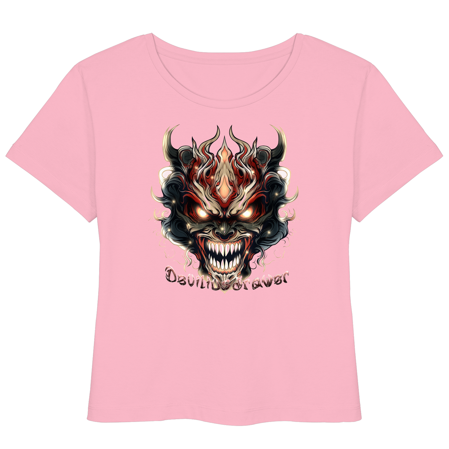 Deviliusdrawer Evil Vamp Mask - Womens Organic Lightweight T-Shirt