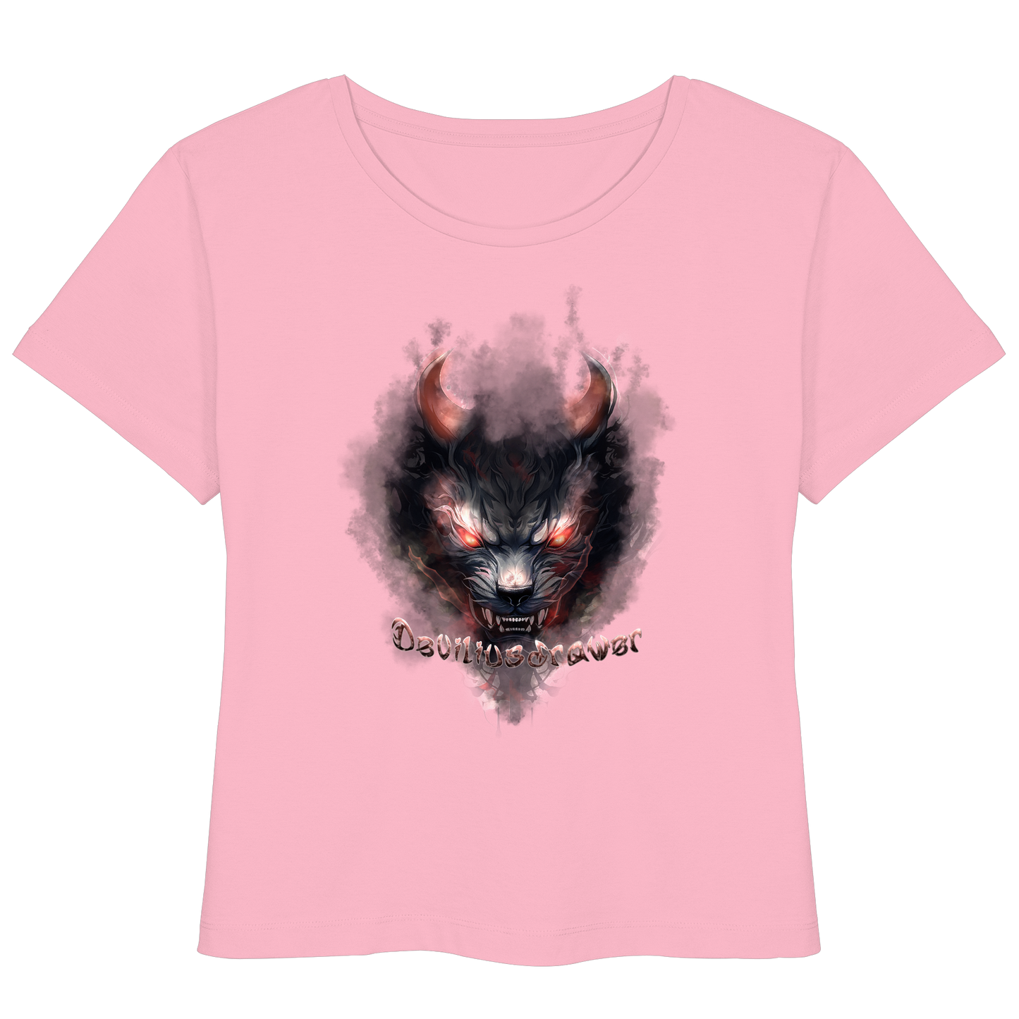 Deviliusdrawer Red Smoked Cat - Womens Organic Lightweight T-Shirt