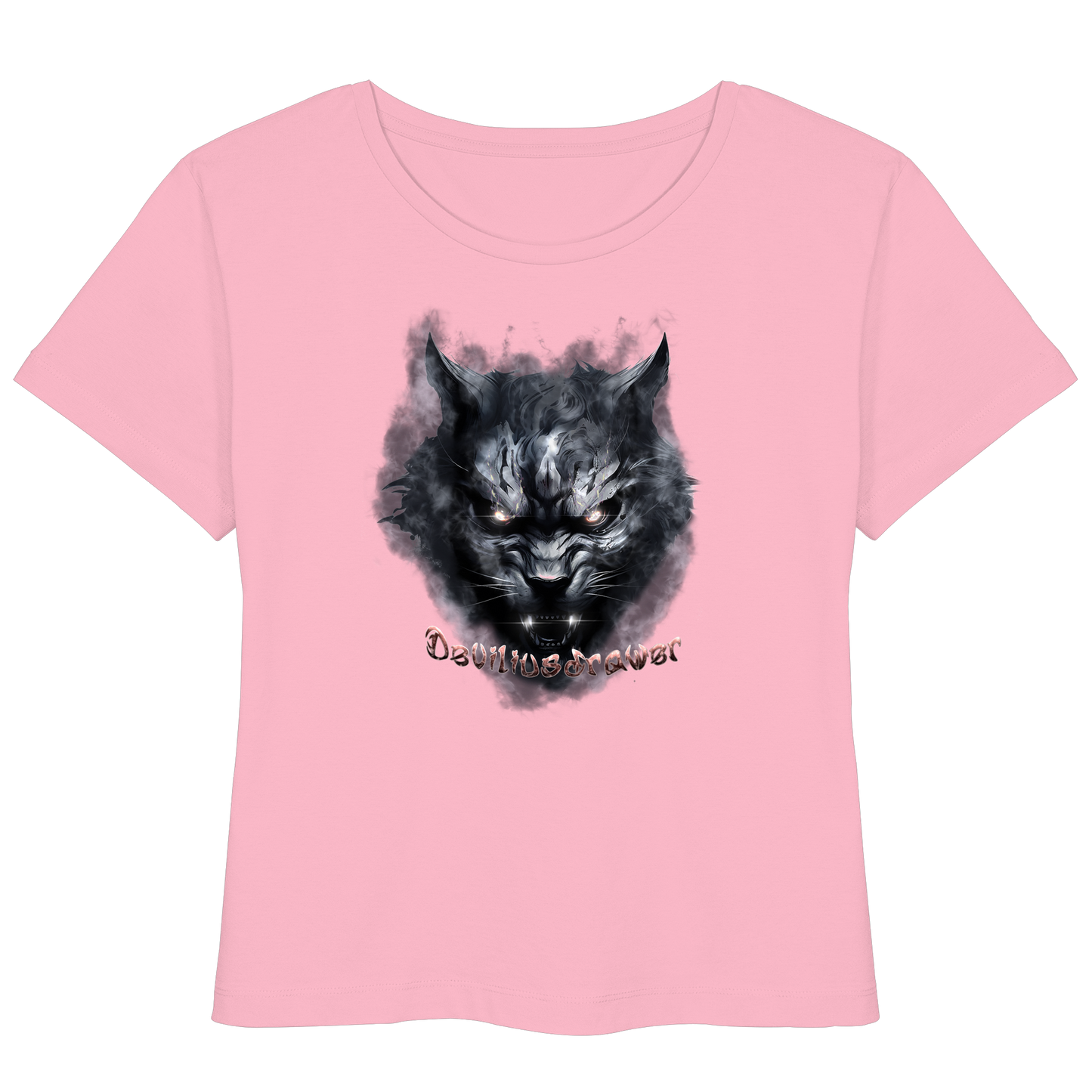 Deviliusdrawer Dark Beast Tiger  - Womens Organic Lightweight T-Shirt