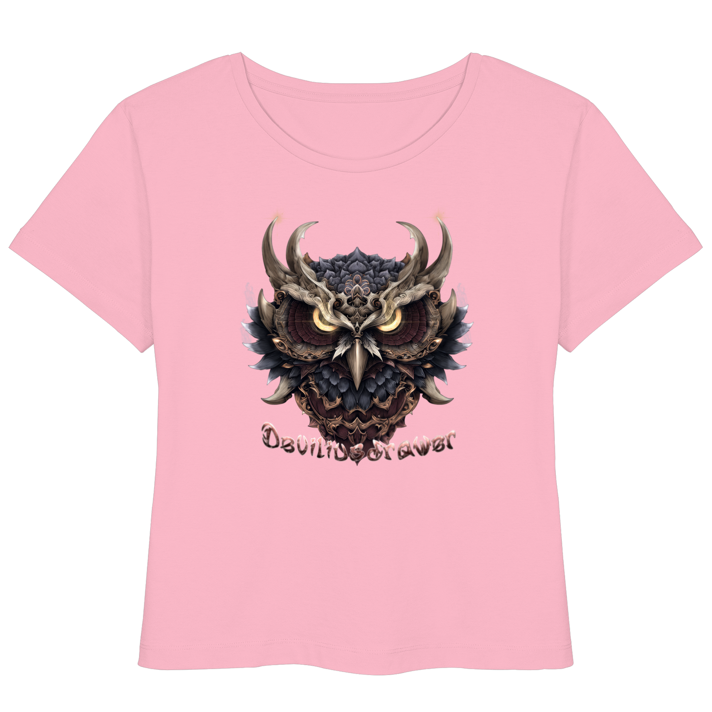 Deviliusdrawer Golden Owl - Womens Organic Lightweight T-Shirt