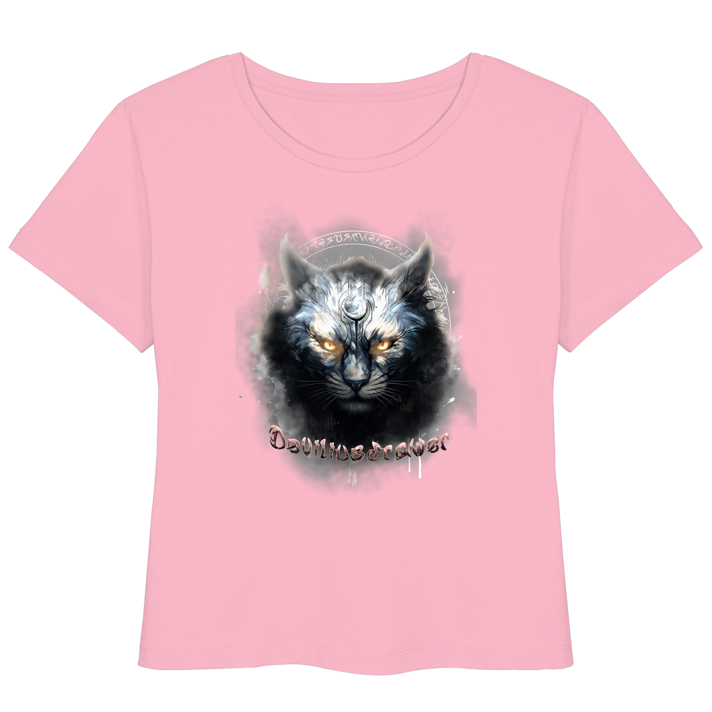 Deviliusdrawer Mysthic Cat - Womens Organic Lightweight T-Shirt