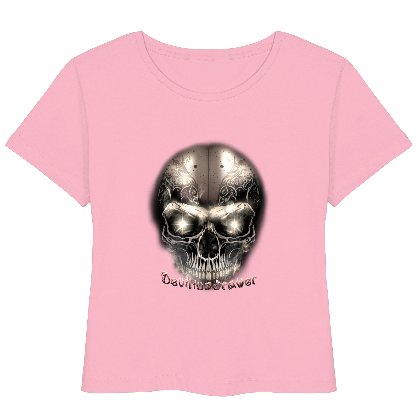 Deviliusdrawer Fire Skeleton Iron - Womens Organic Lightweight T-Shirt