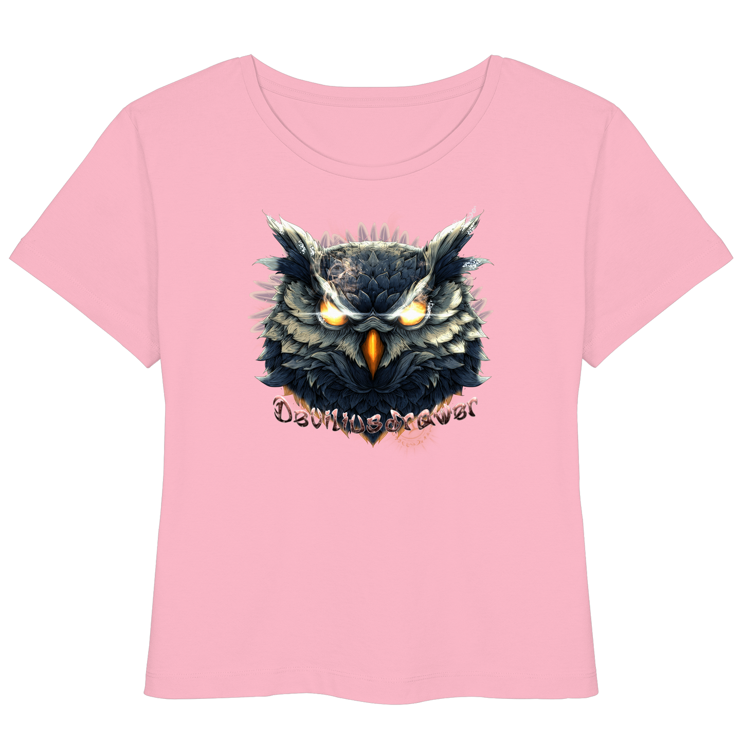Deviliusdrawer Dark Fire Owl - Womens Organic Lightweight T-Shirt