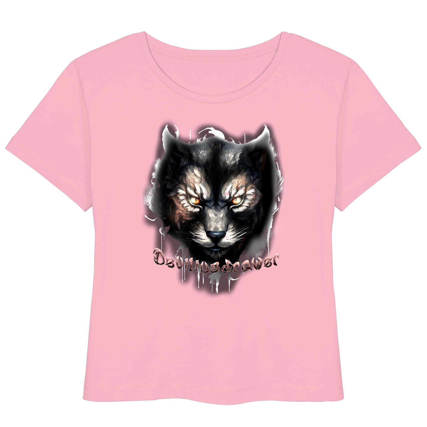 Deviliusdrawer Vampire Cat - Womens Organic Lightweight T-Shirt