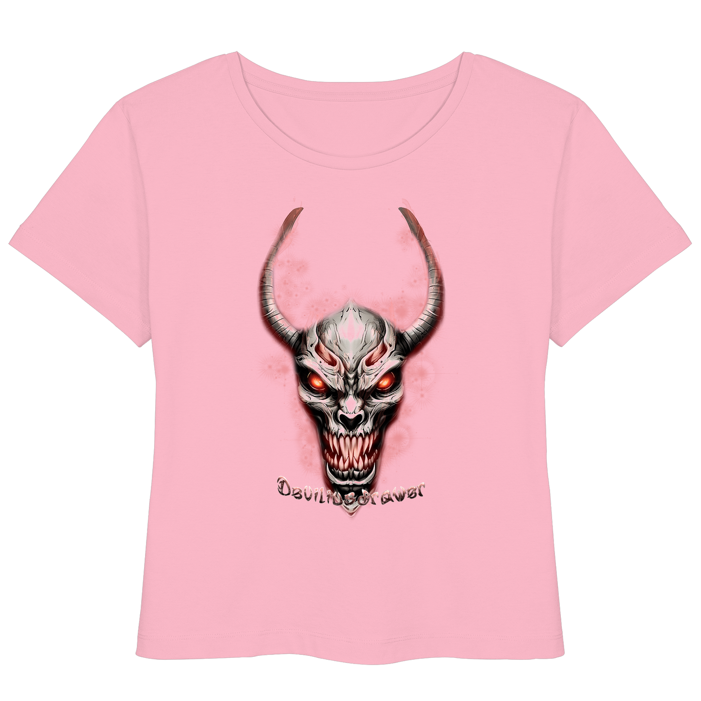 Deviliusdrawer Red Eyed Skeleton - Womens Organic Lightweight T-Shirt