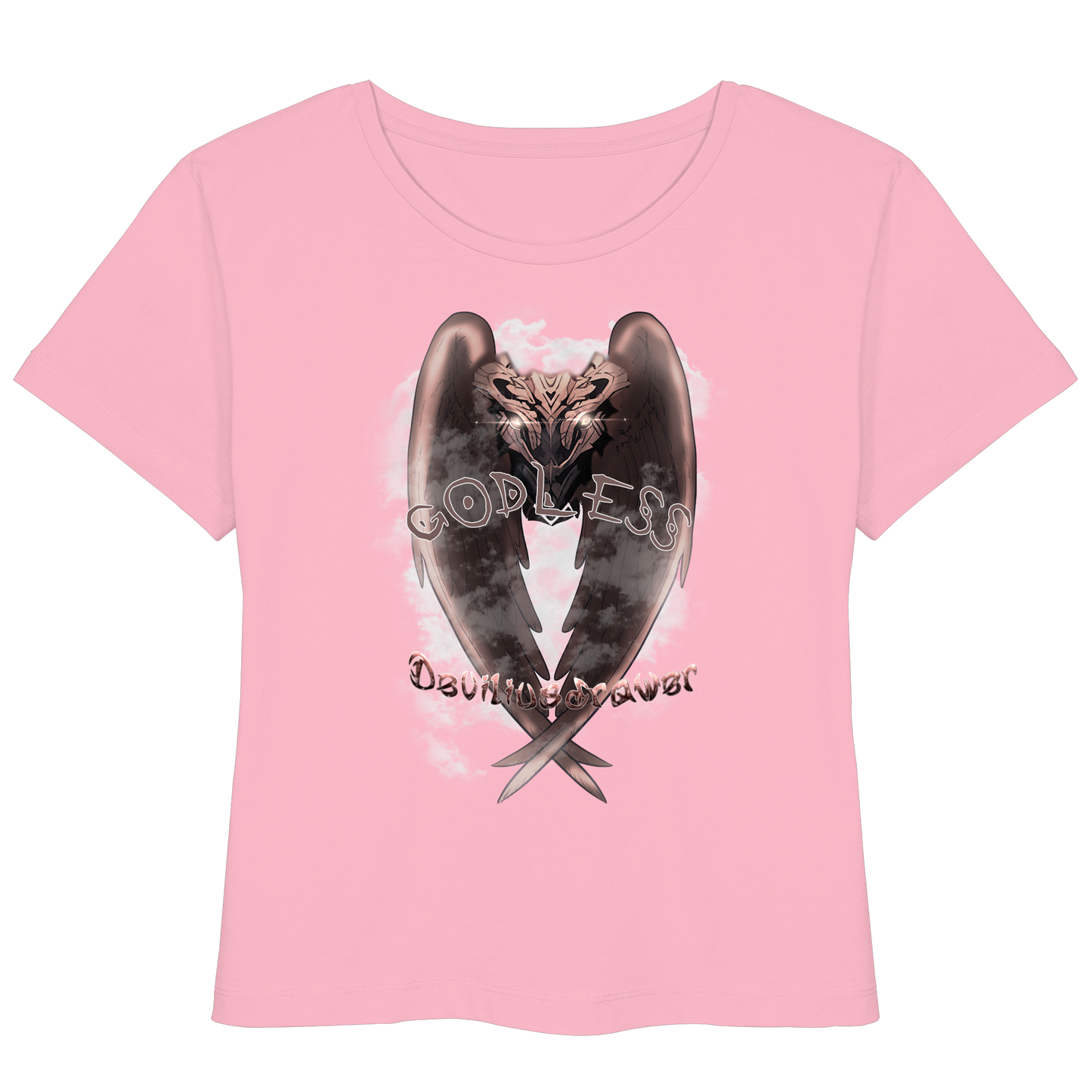 Deviliusdrawer Godless Owl - Womens Organic Lightweight T-Shirt