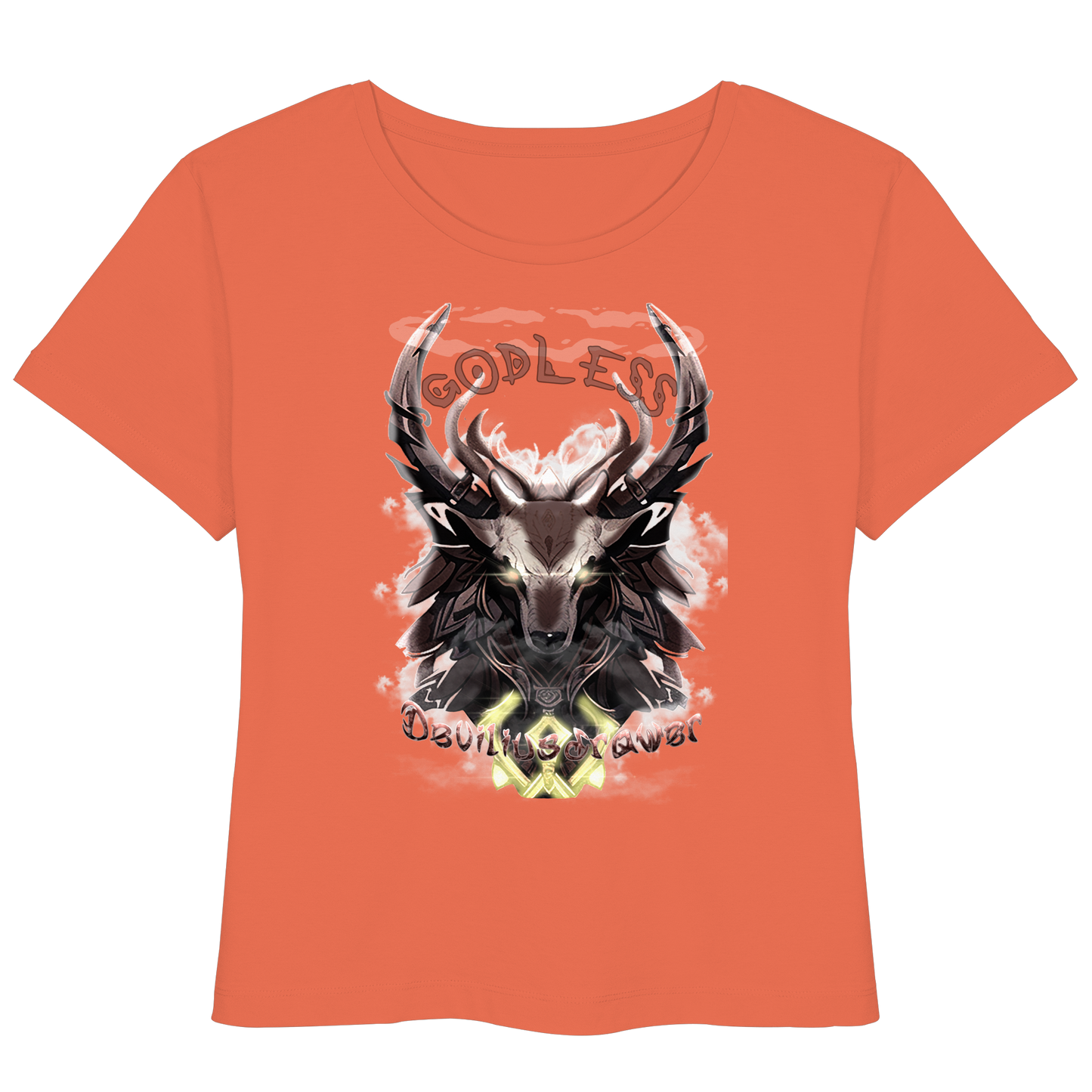 Deviliusdrawer Godless Deer - Womens Organic Lightweight T-Shirt