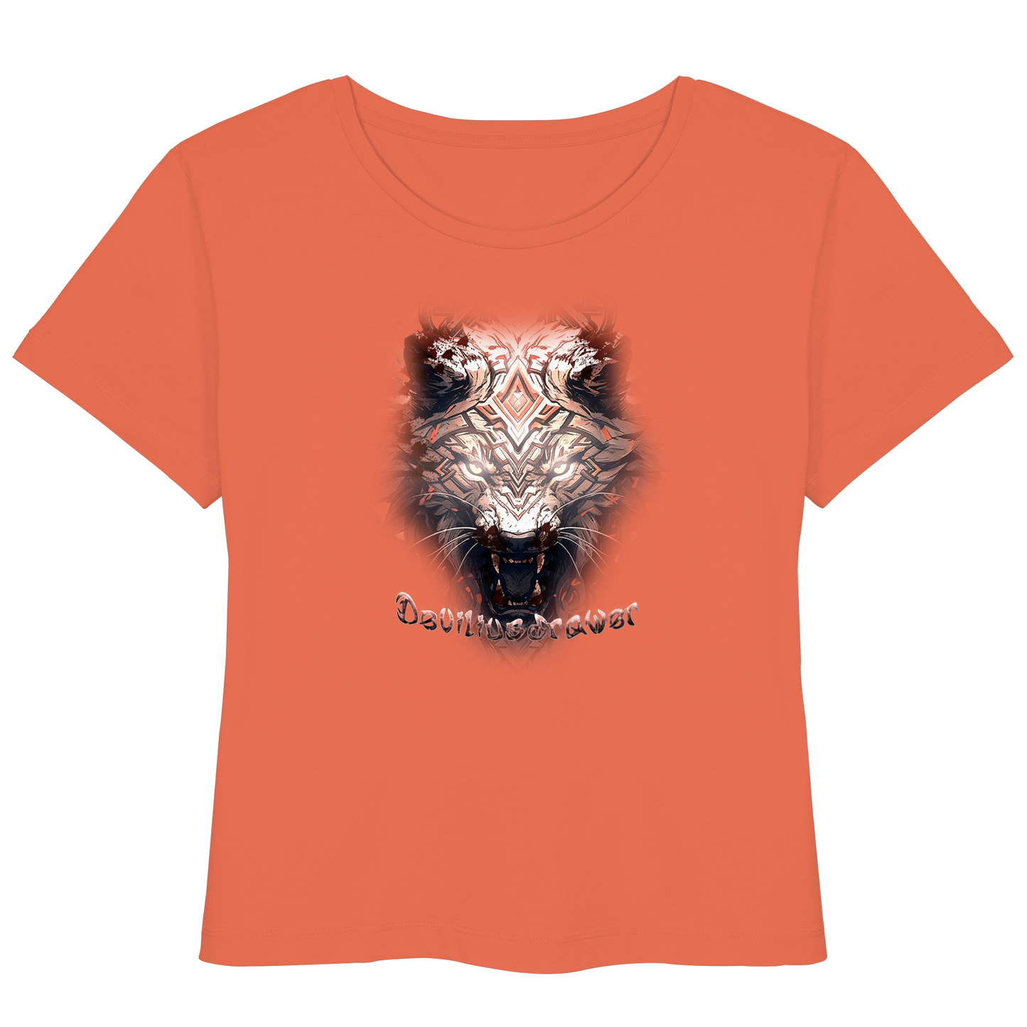 Deviliusdrawer Gold Metal Tiger - Womens Organic Lightweight T-Shirt