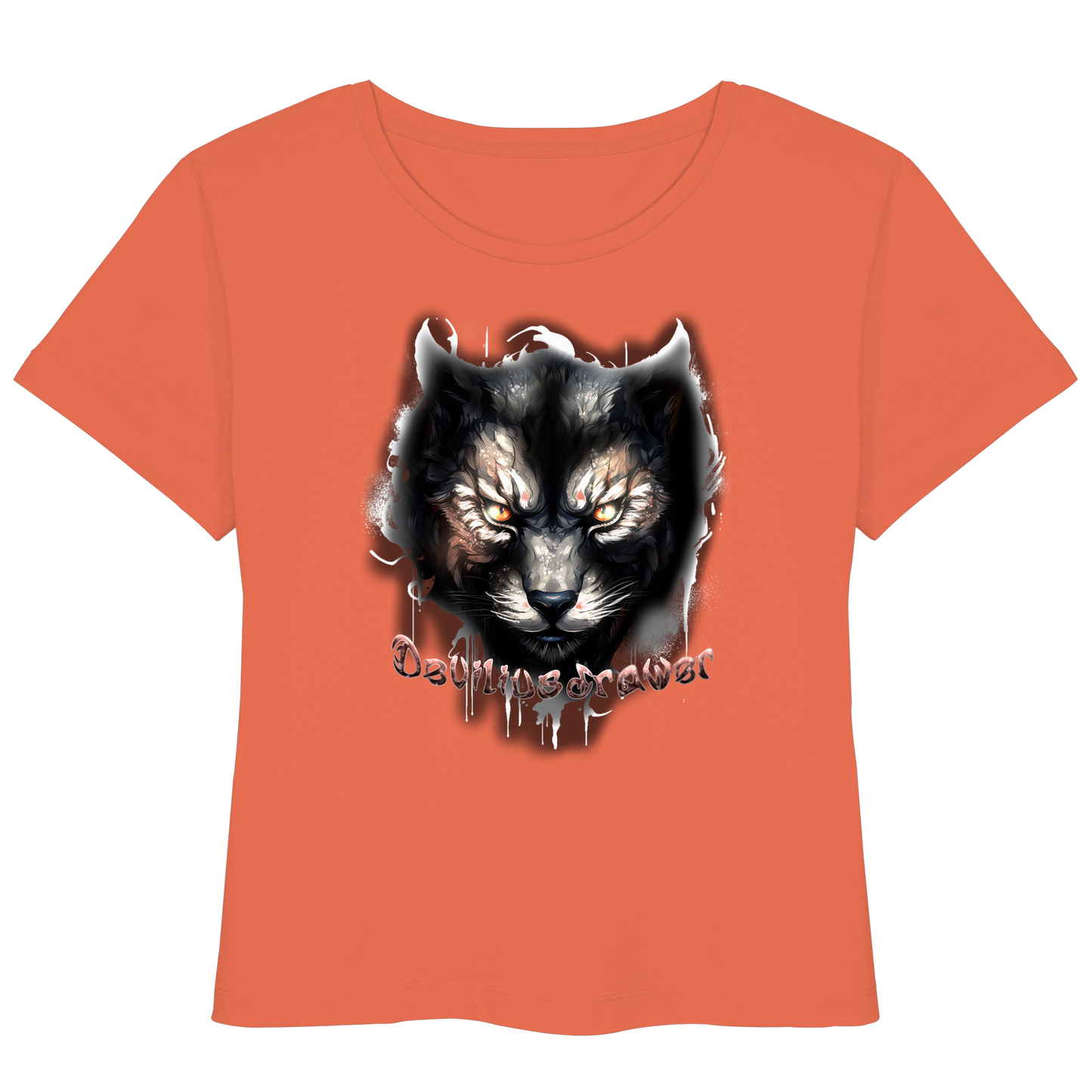 Deviliusdrawer Vampire Cat - Womens Organic Lightweight T-Shirt