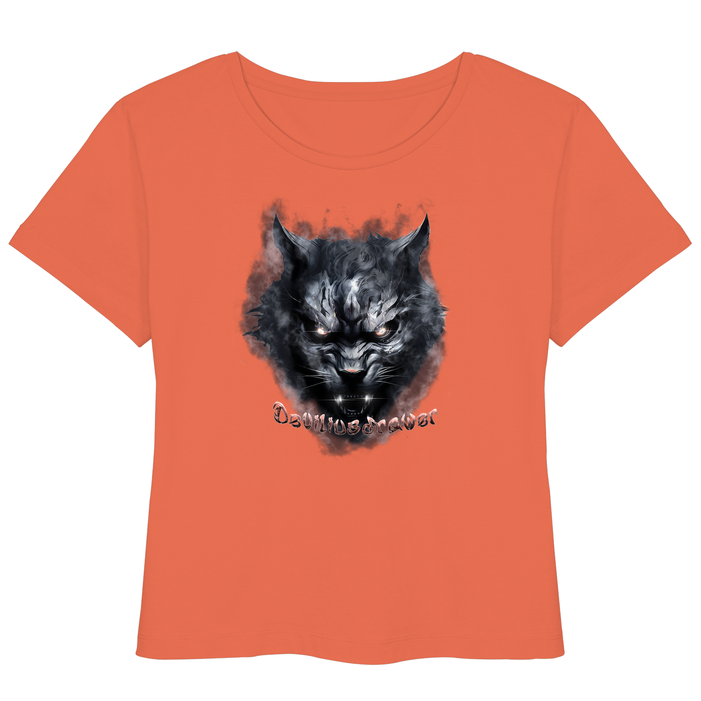 Deviliusdrawer Dark Beast Tiger  - Womens Organic Lightweight T-Shirt