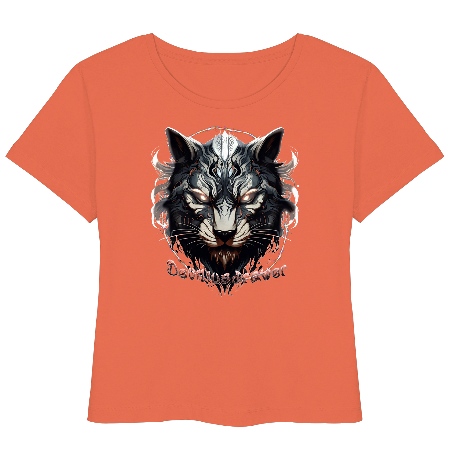 Deviliusdrawer Wolfcat - Womens Organic Lightweight T-Shirt