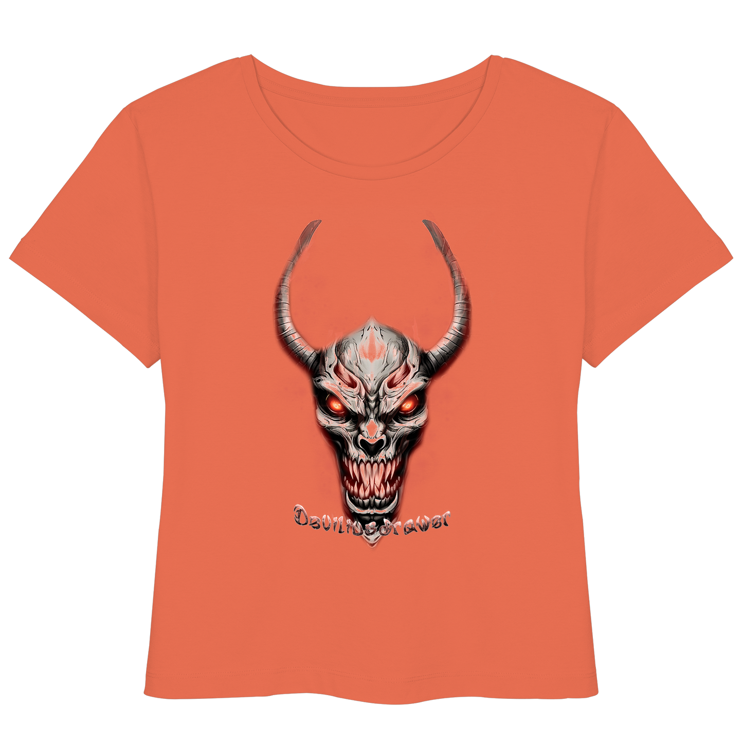 Deviliusdrawer Red Eyed Skeleton - Womens Organic Lightweight T-Shirt