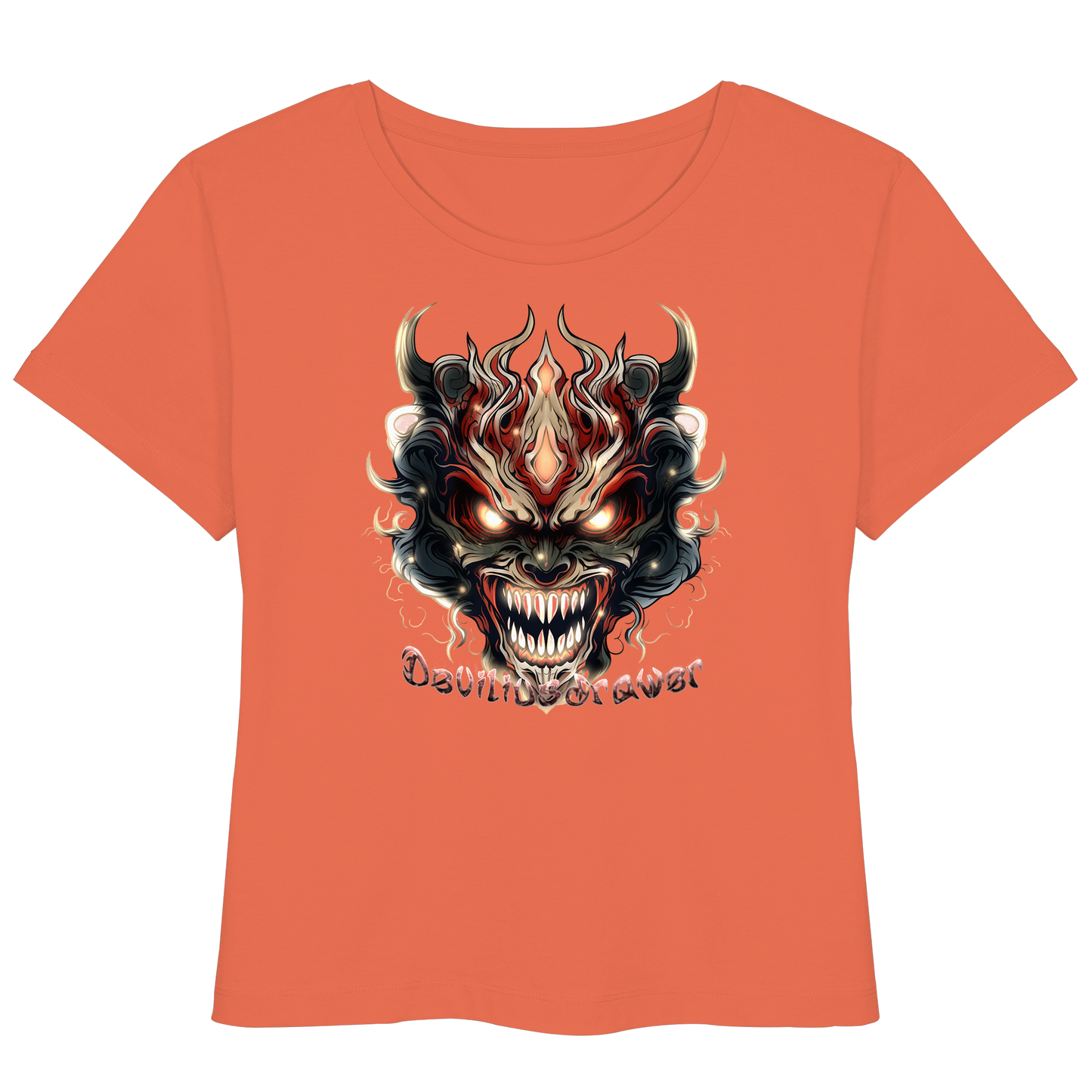Deviliusdrawer Evil Vamp Mask - Womens Organic Lightweight T-Shirt