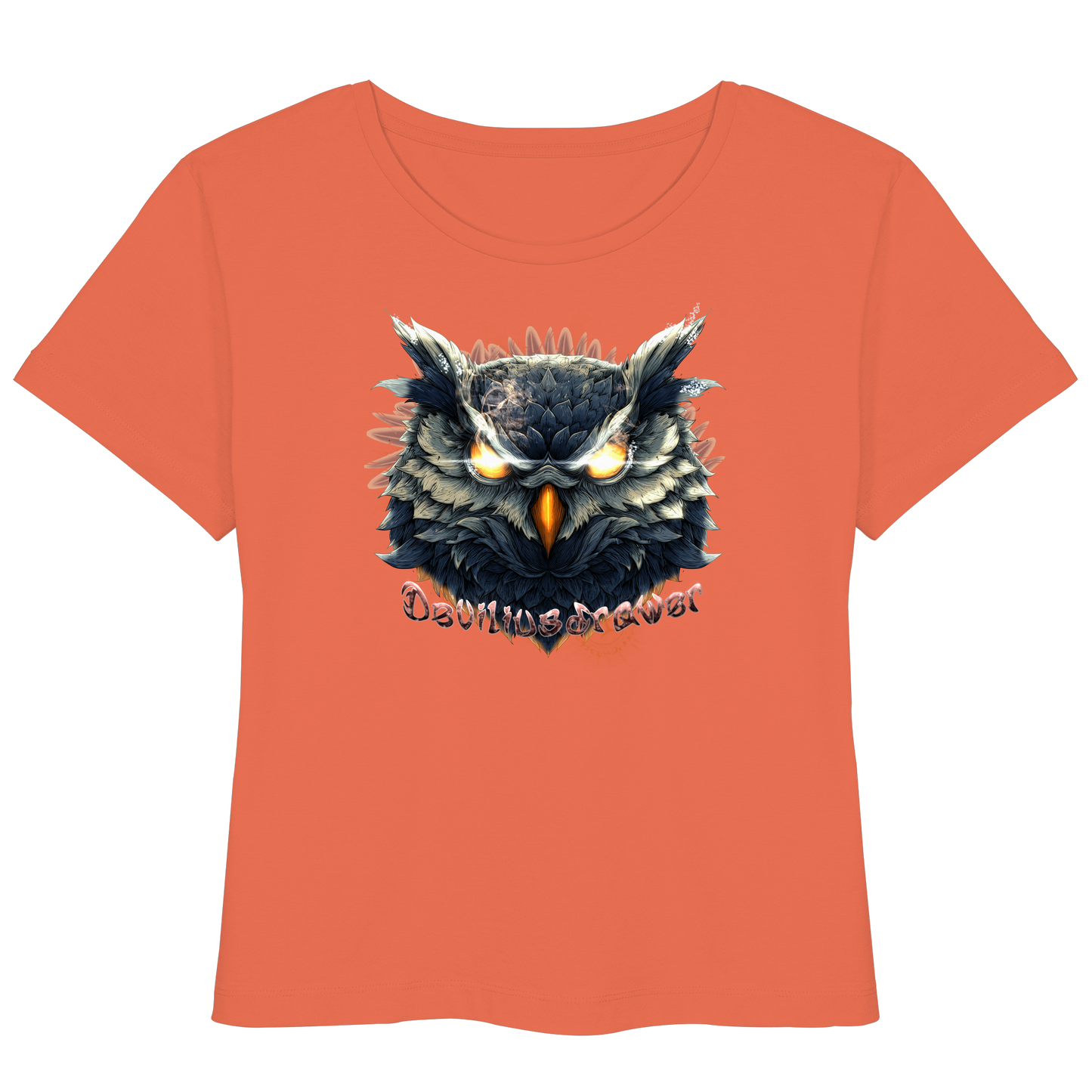 Deviliusdrawer Dark Fire Owl - Womens Organic Lightweight T-Shirt