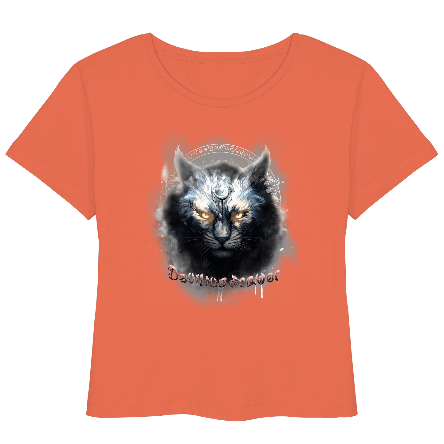 Deviliusdrawer Mysthic Cat - Womens Organic Lightweight T-Shirt
