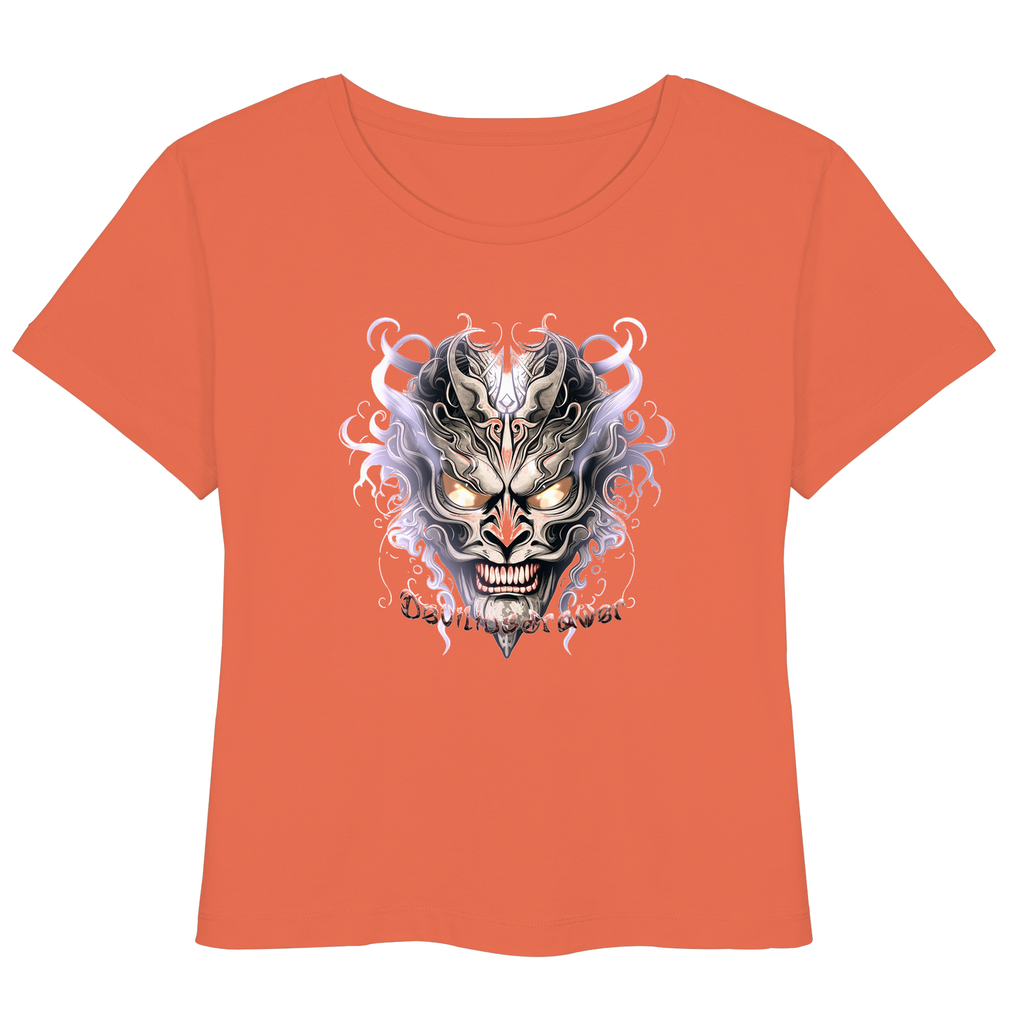 Deviliusdrawer Demon Mask Violet - Womens Organic Lightweight T-Shirt
