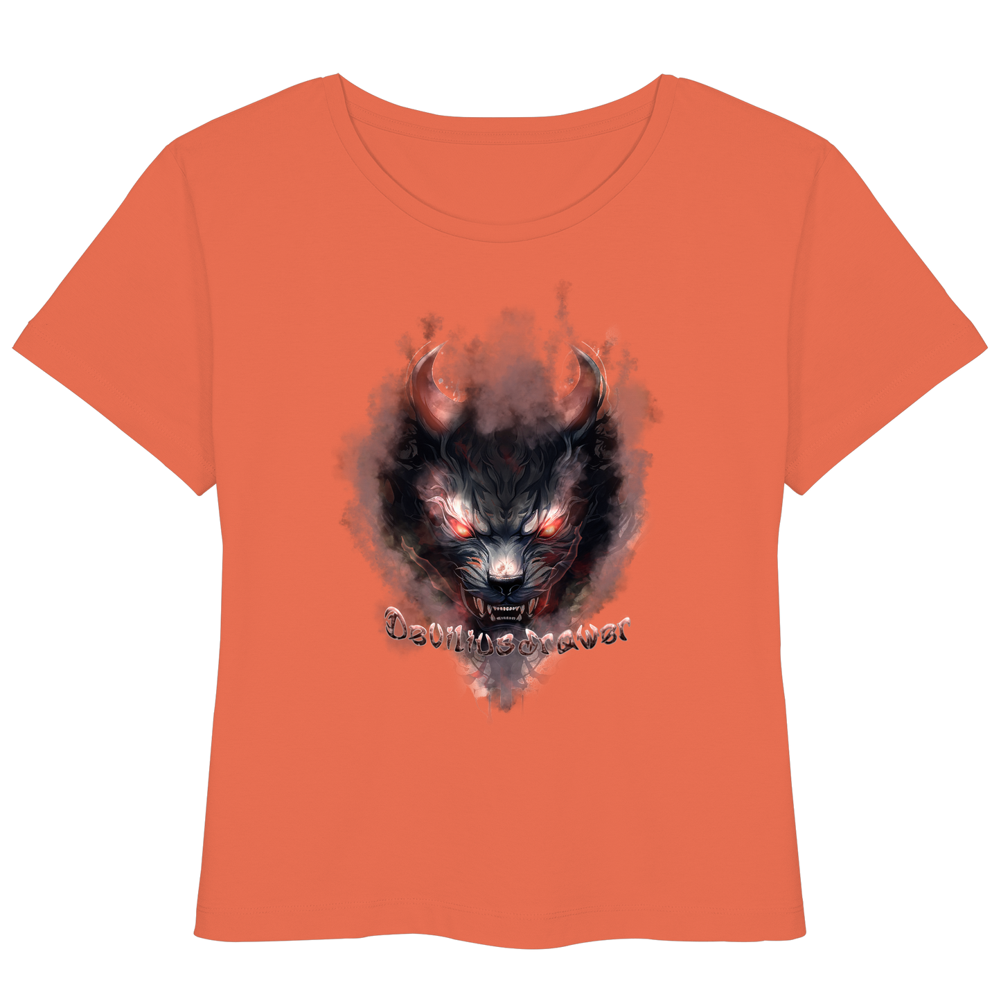 Deviliusdrawer Red Smoked Cat - Womens Organic Lightweight T-Shirt