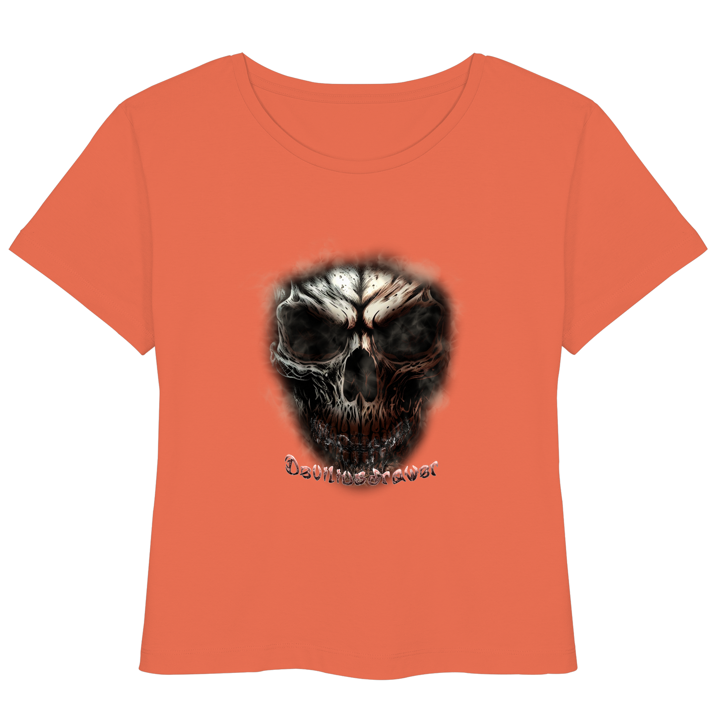 Deviliusdrawer Fire Skeleton - Womens Organic Lightweight T-Shirt