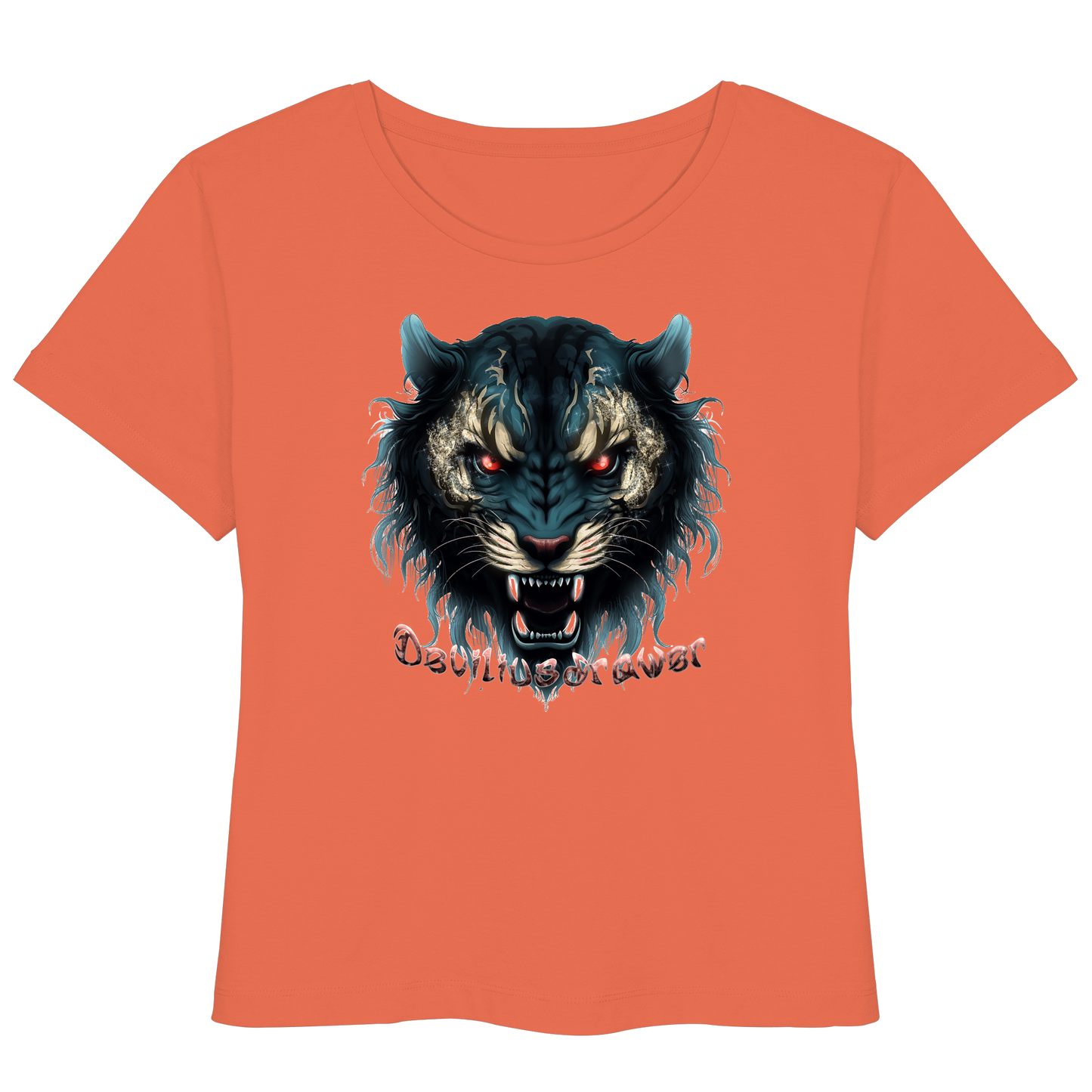 Deviliusdrawer Tigercat - Womens Organic Lightweight T-Shirt
