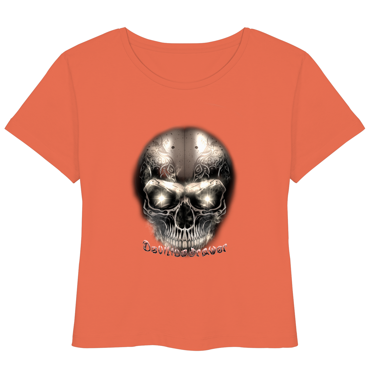Deviliusdrawer Fire Skeleton Iron - Womens Organic Lightweight T-Shirt