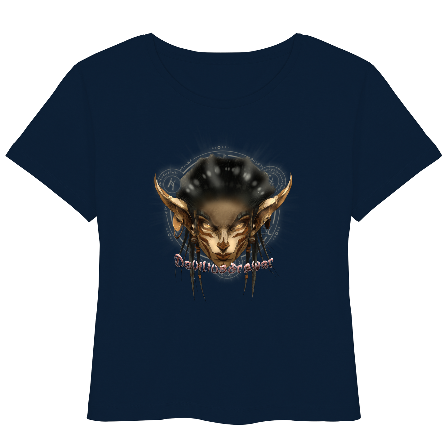 Deviliusdrawer Gold Magician Elf - Womens Organic Lightweight T-Shirt