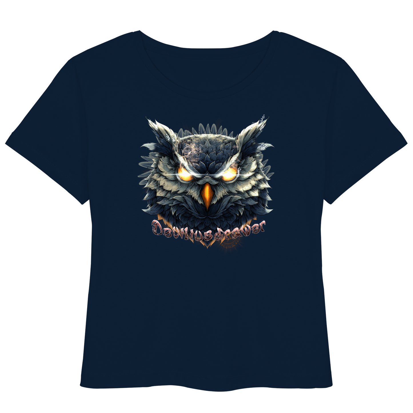 Deviliusdrawer Dark Fire Owl - Womens Organic Lightweight T-Shirt