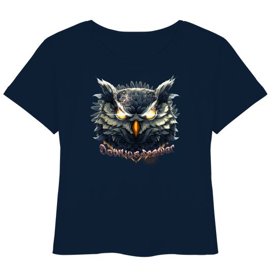 Deviliusdrawer Dark Fire Owl - Womens Organic Lightweight T-Shirt