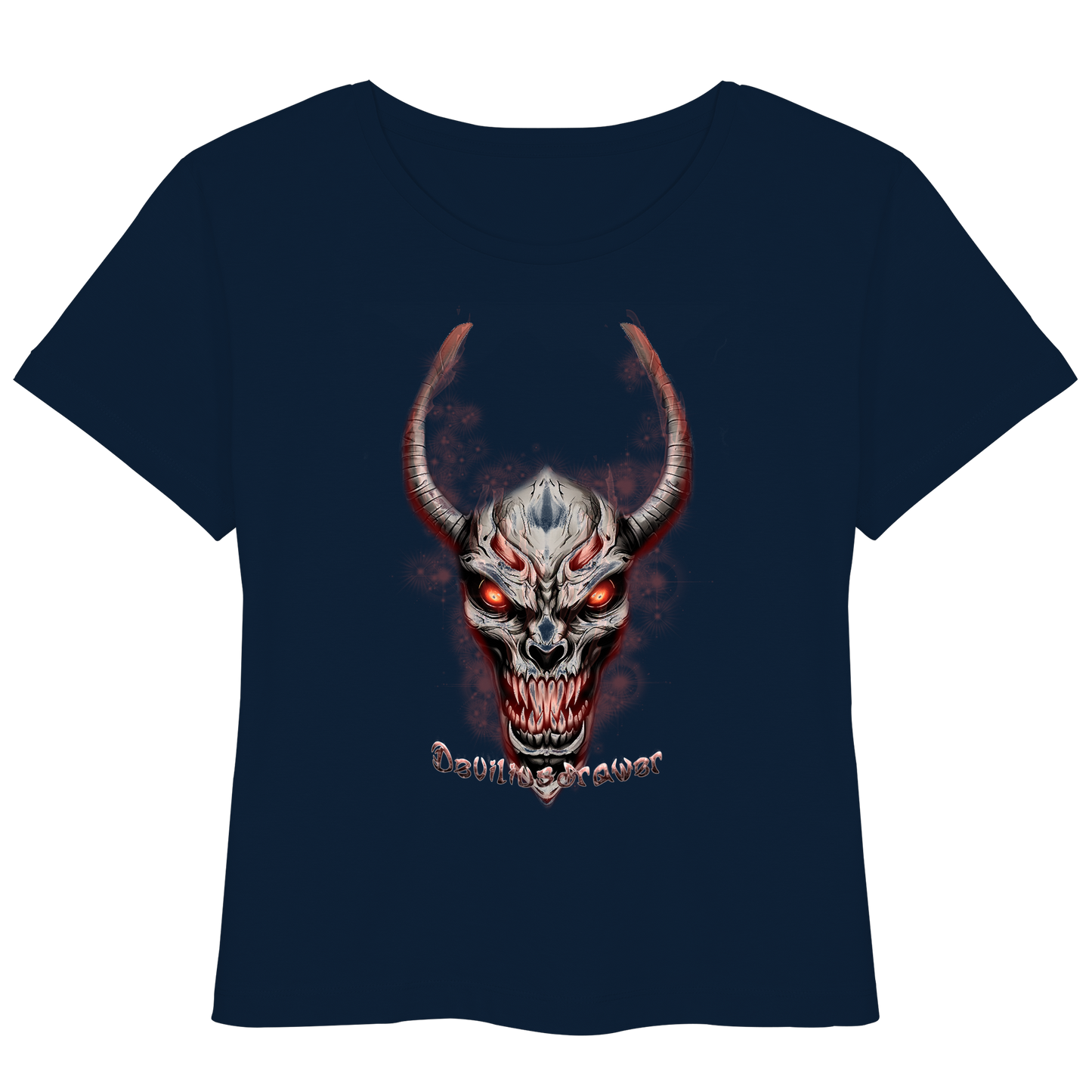 Deviliusdrawer Red Eyed Skeleton - Womens Organic Lightweight T-Shirt