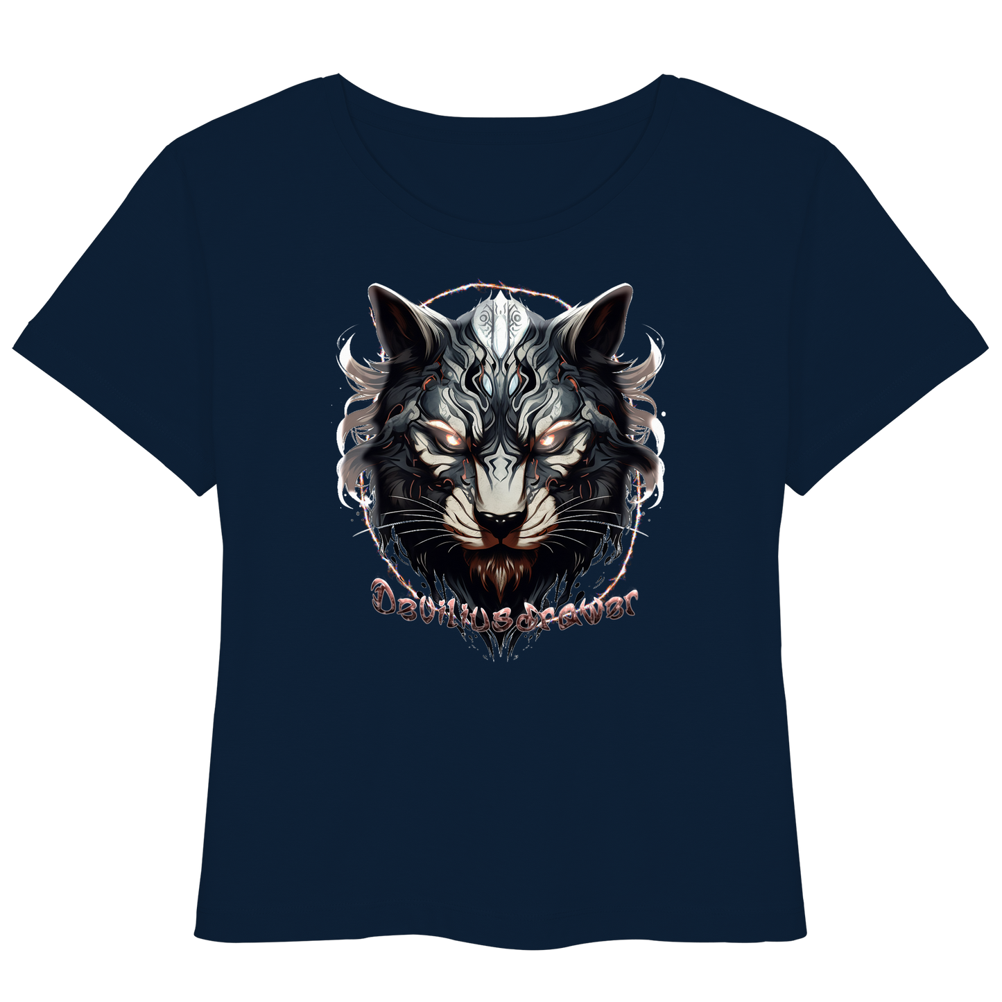 Deviliusdrawer Wolfcat - Womens Organic Lightweight T-Shirt