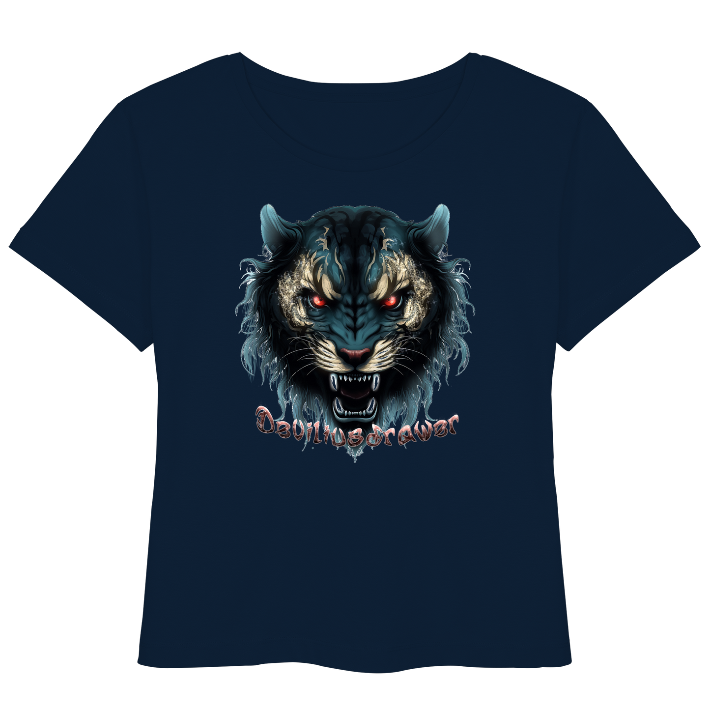 Deviliusdrawer Tigercat - Womens Organic Lightweight T-Shirt